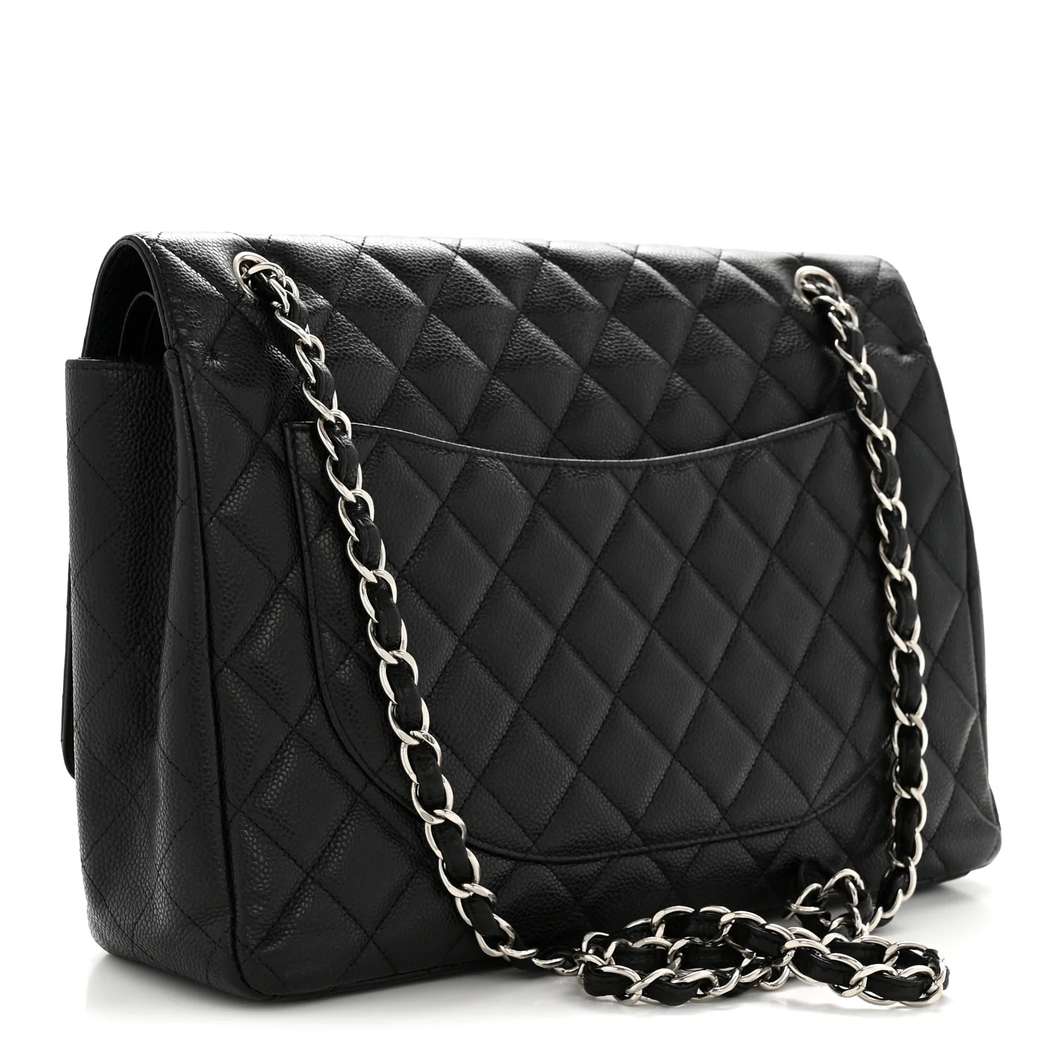 Caviar Quilted Maxi Double Flap Black - Image 3