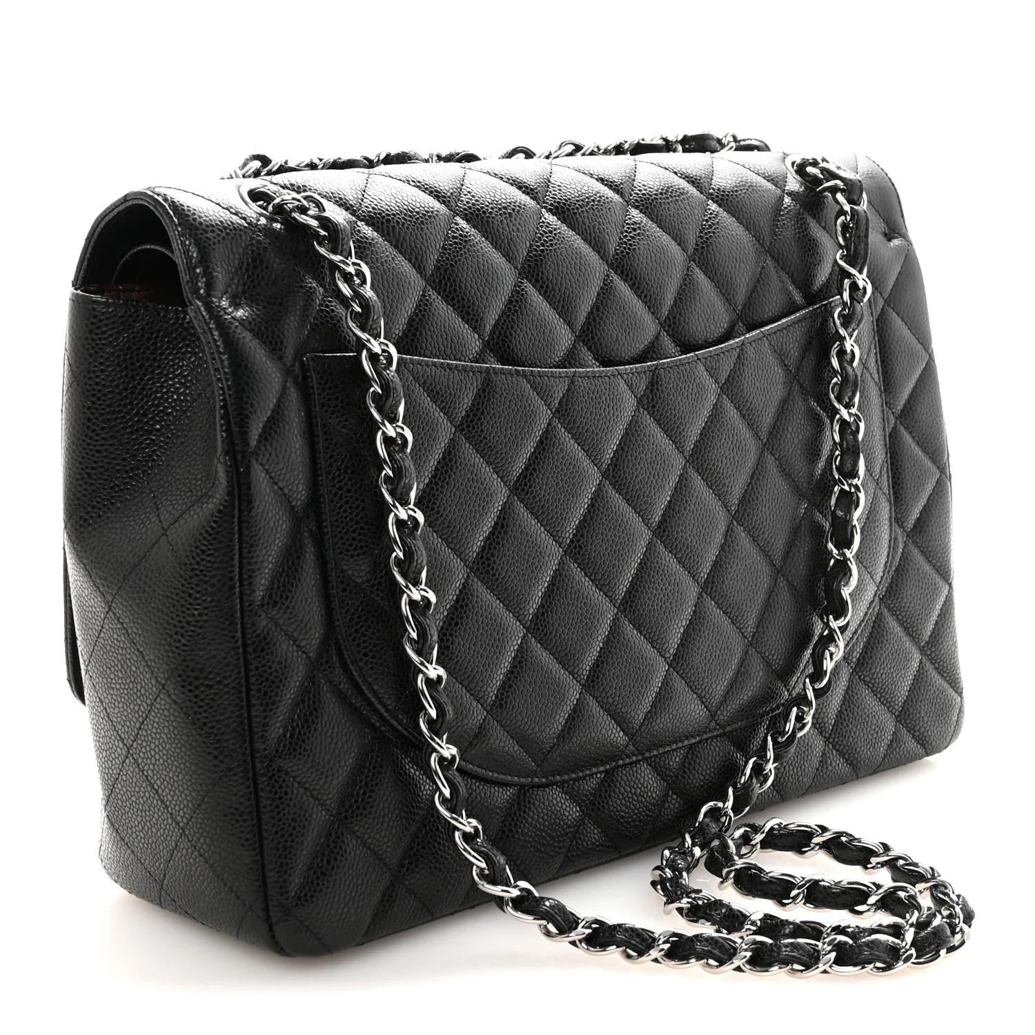 Caviar Quilted Maxi Double Flap Black - Image 3
