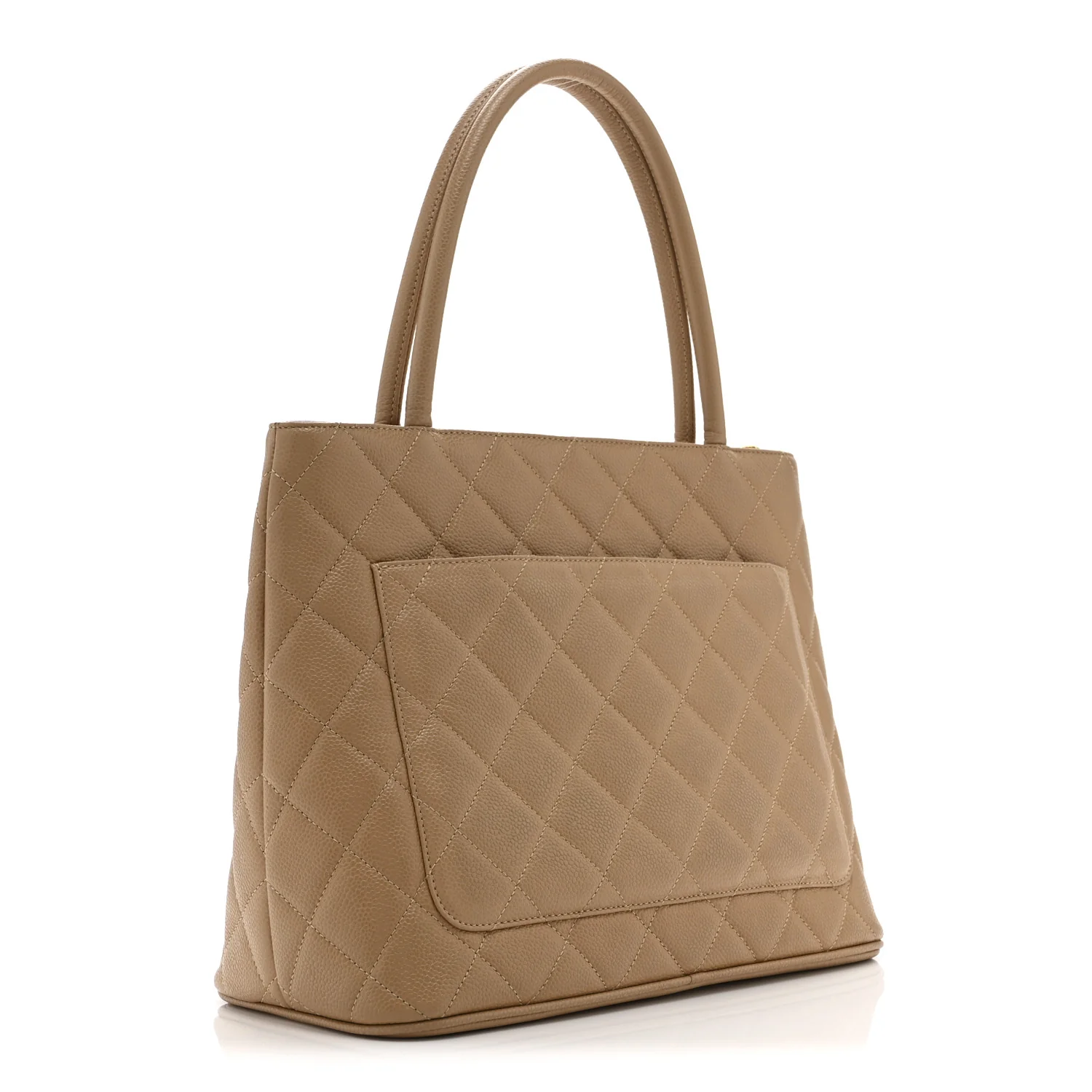 Caviar Quilted Medallion Tote Beige - Image 3