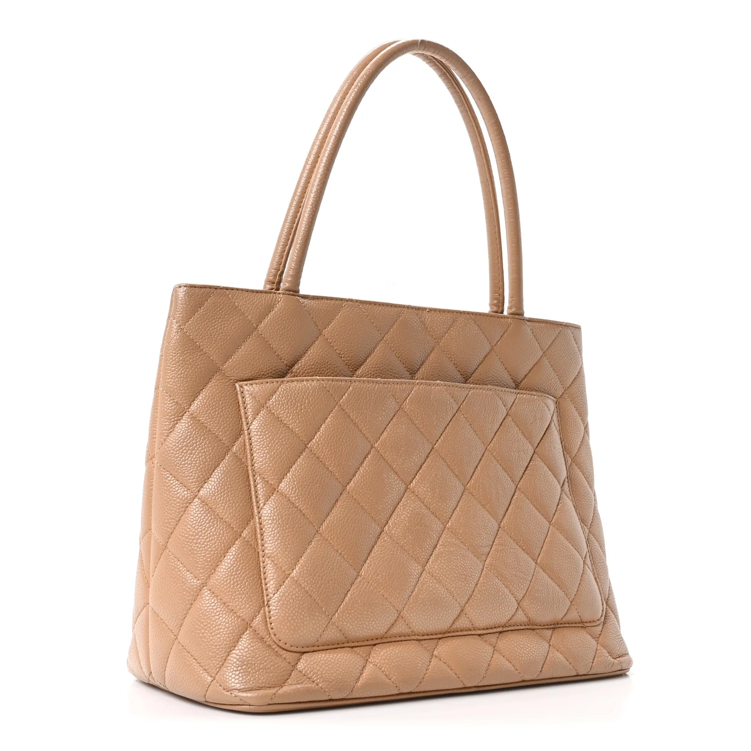 Caviar Quilted Medallion Tote Beige - Image 3
