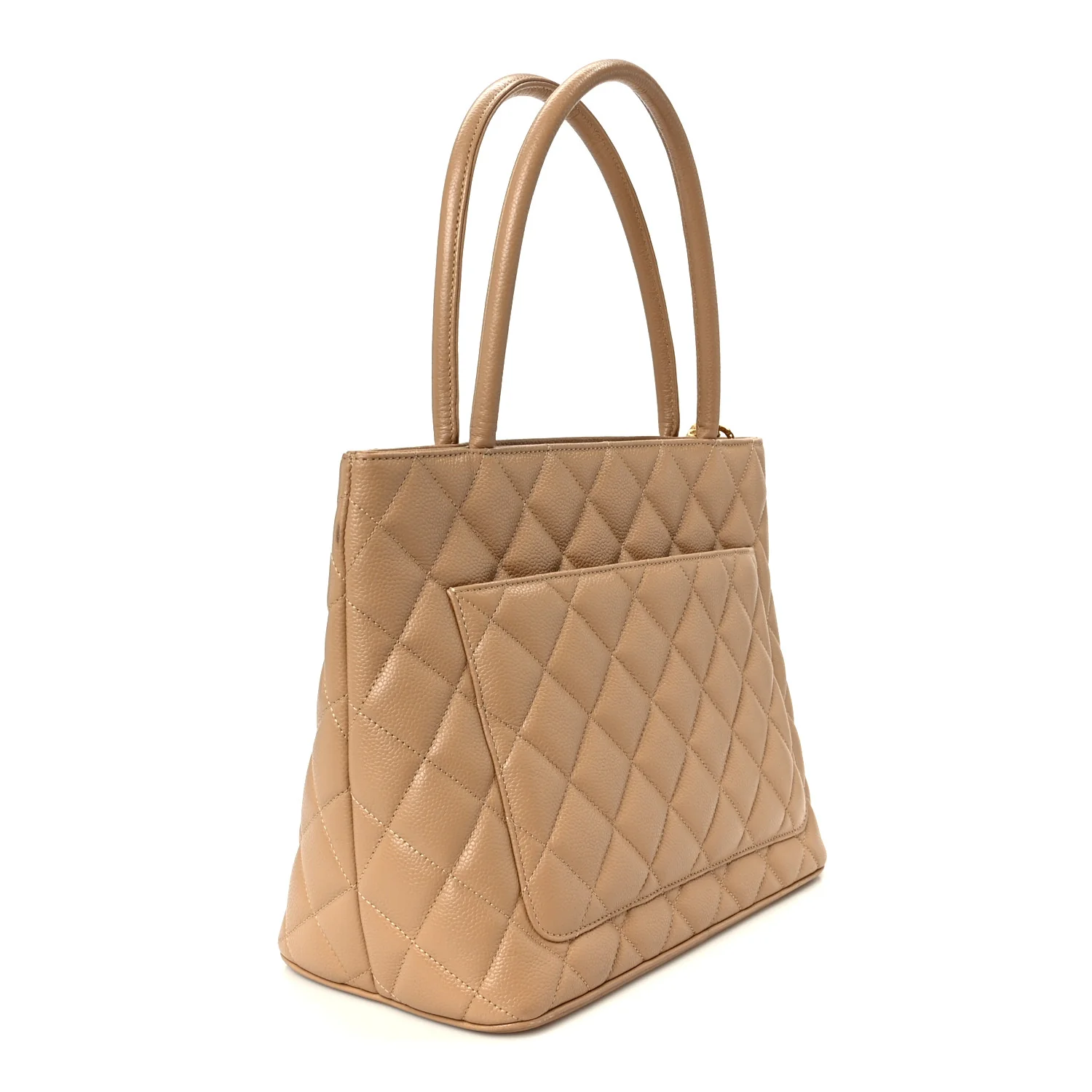 Caviar Quilted Medallion Tote Beige - Image 2