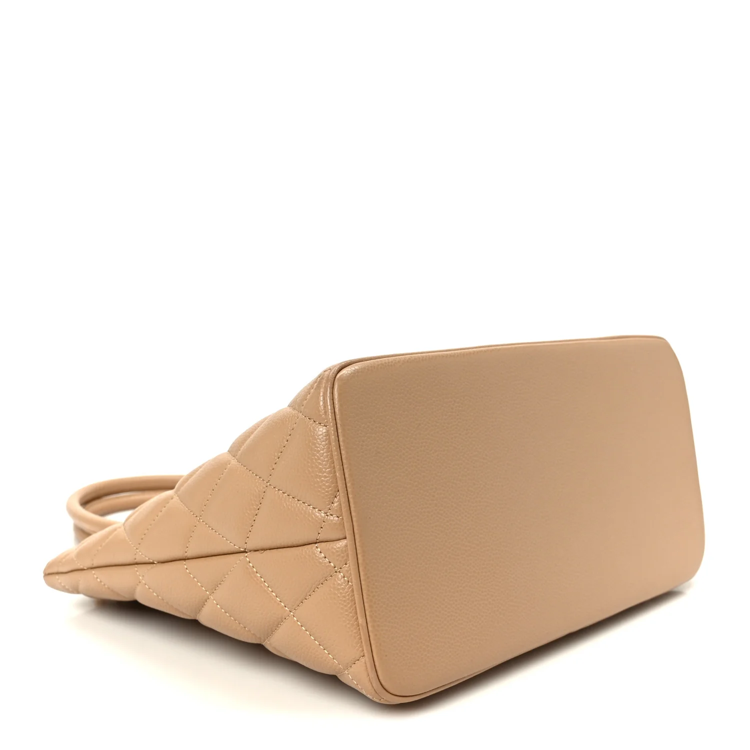 Caviar Quilted Medallion Tote Beige - Image 3