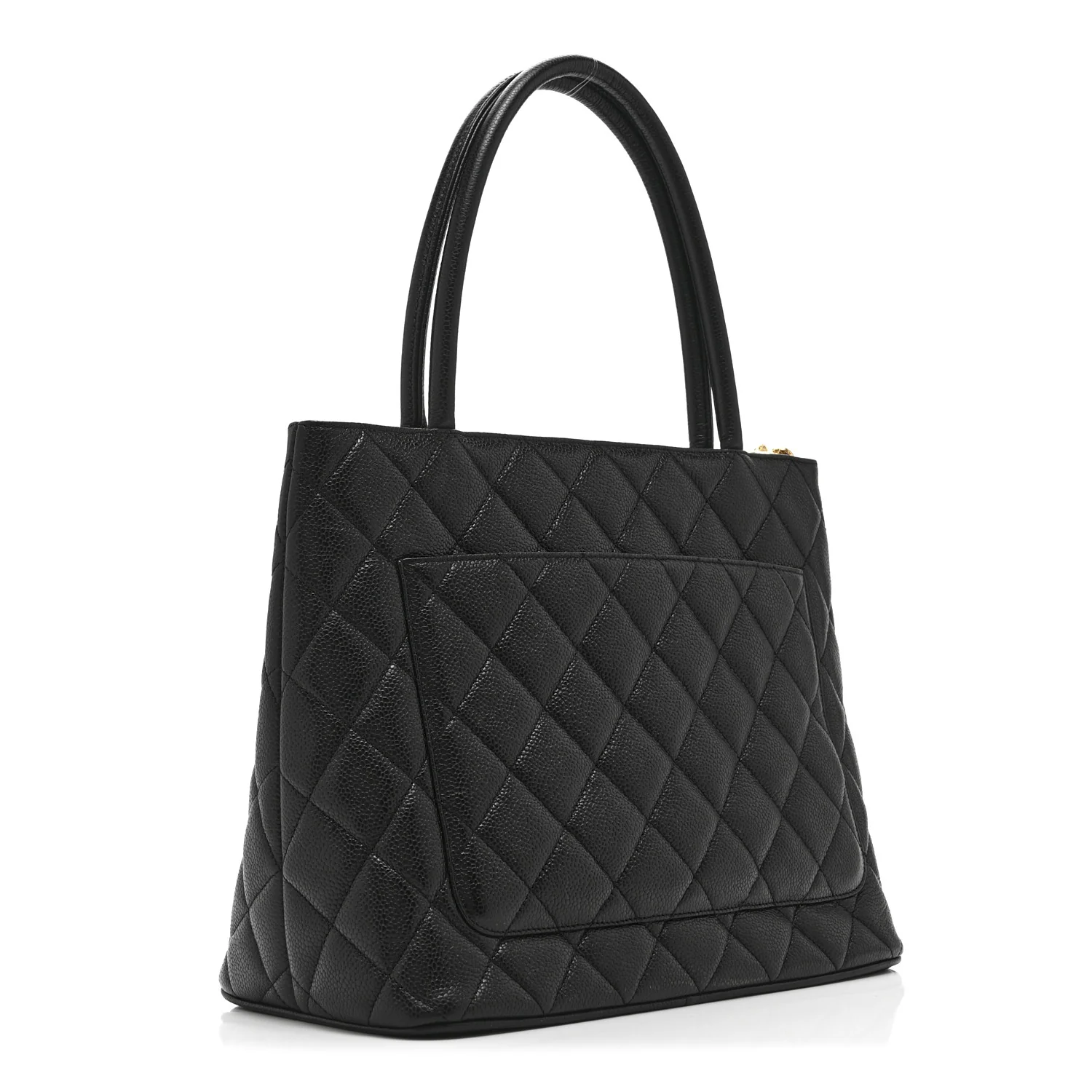 Caviar Quilted Medallion Tote Black - Image 3