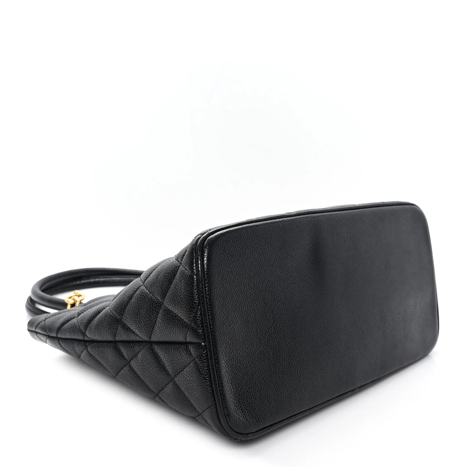 Caviar Quilted Medallion Tote Black - Image 4