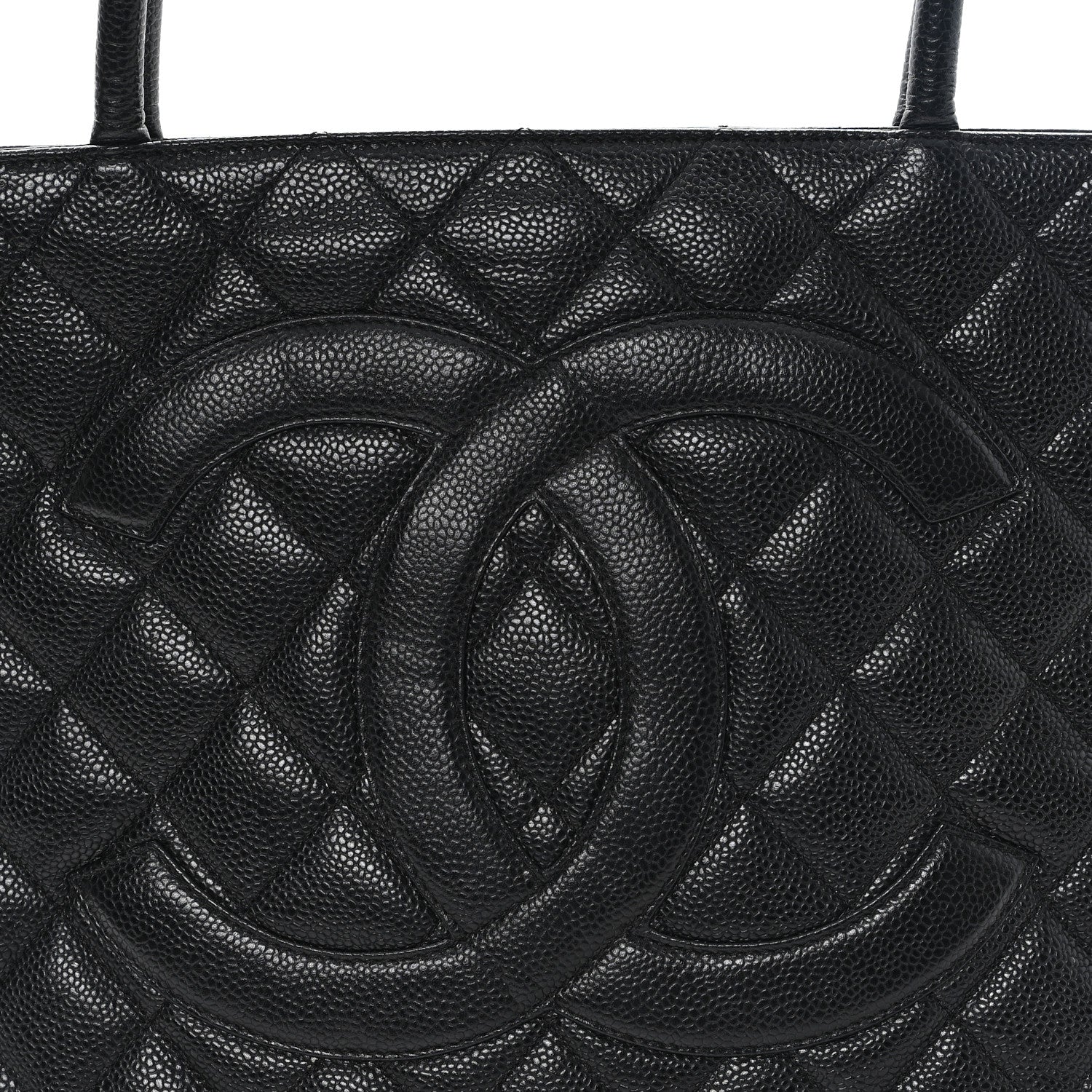 Caviar Quilted Medallion Tote Black - Image 8