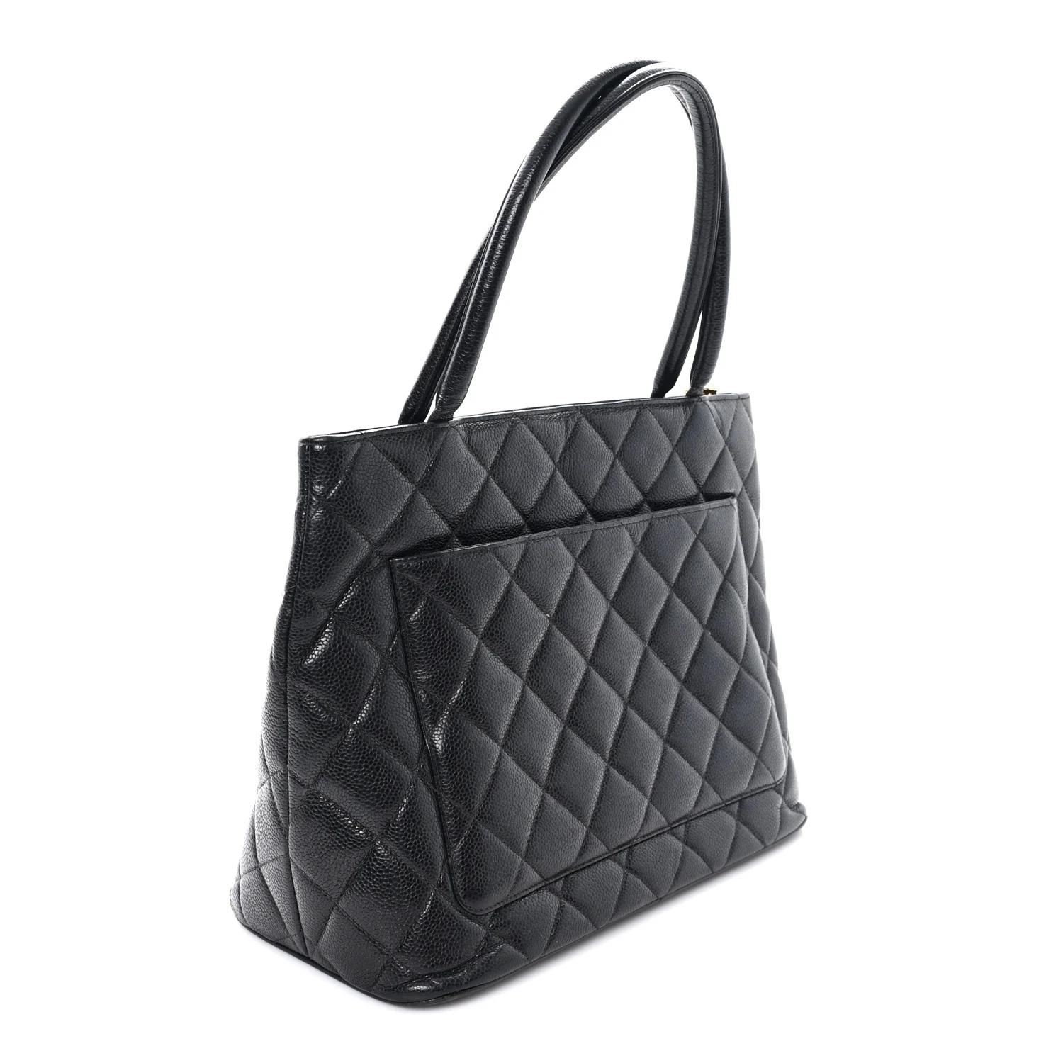 Caviar Quilted Medallion Tote Black - Image 3