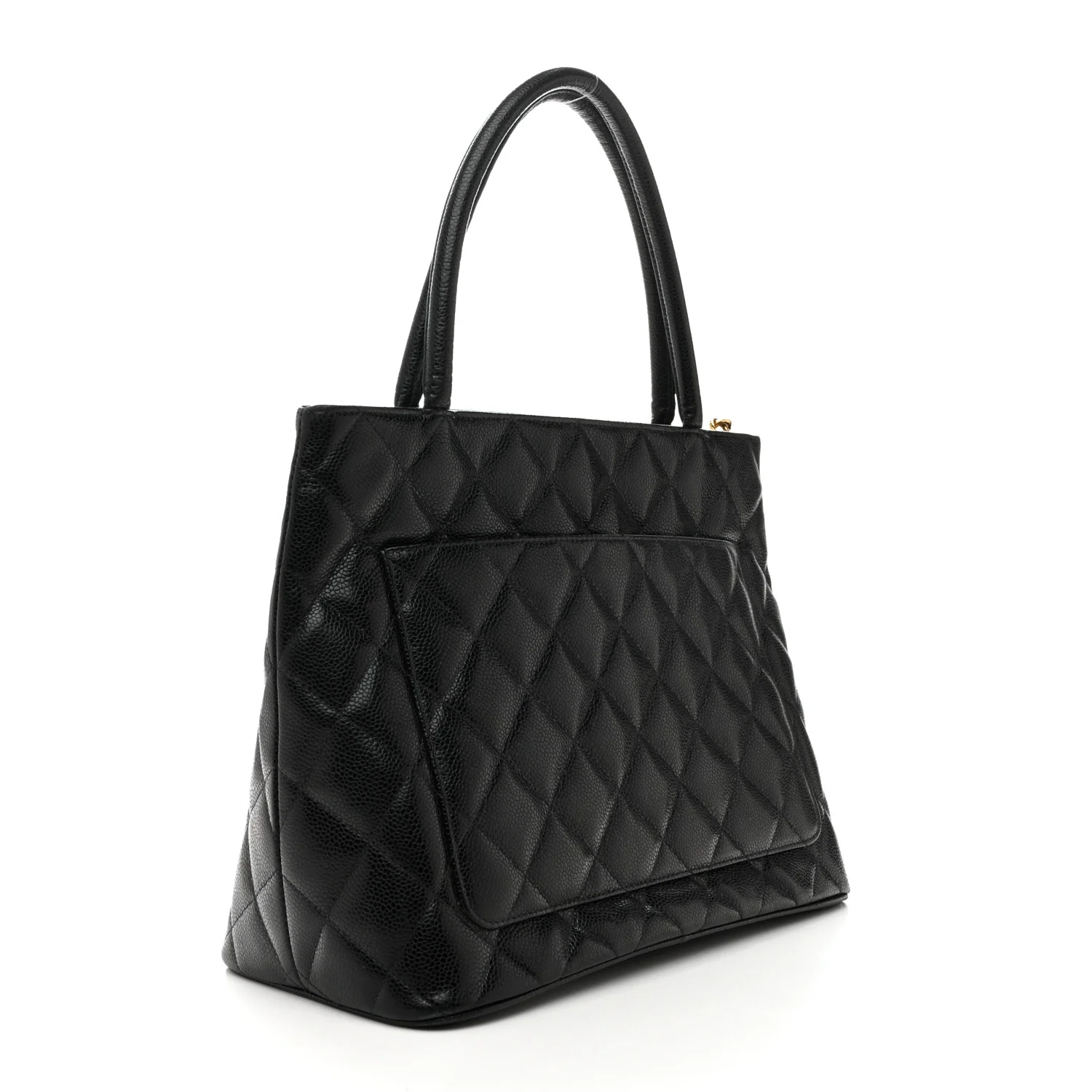 Caviar Quilted Medallion Tote Black - Image 3