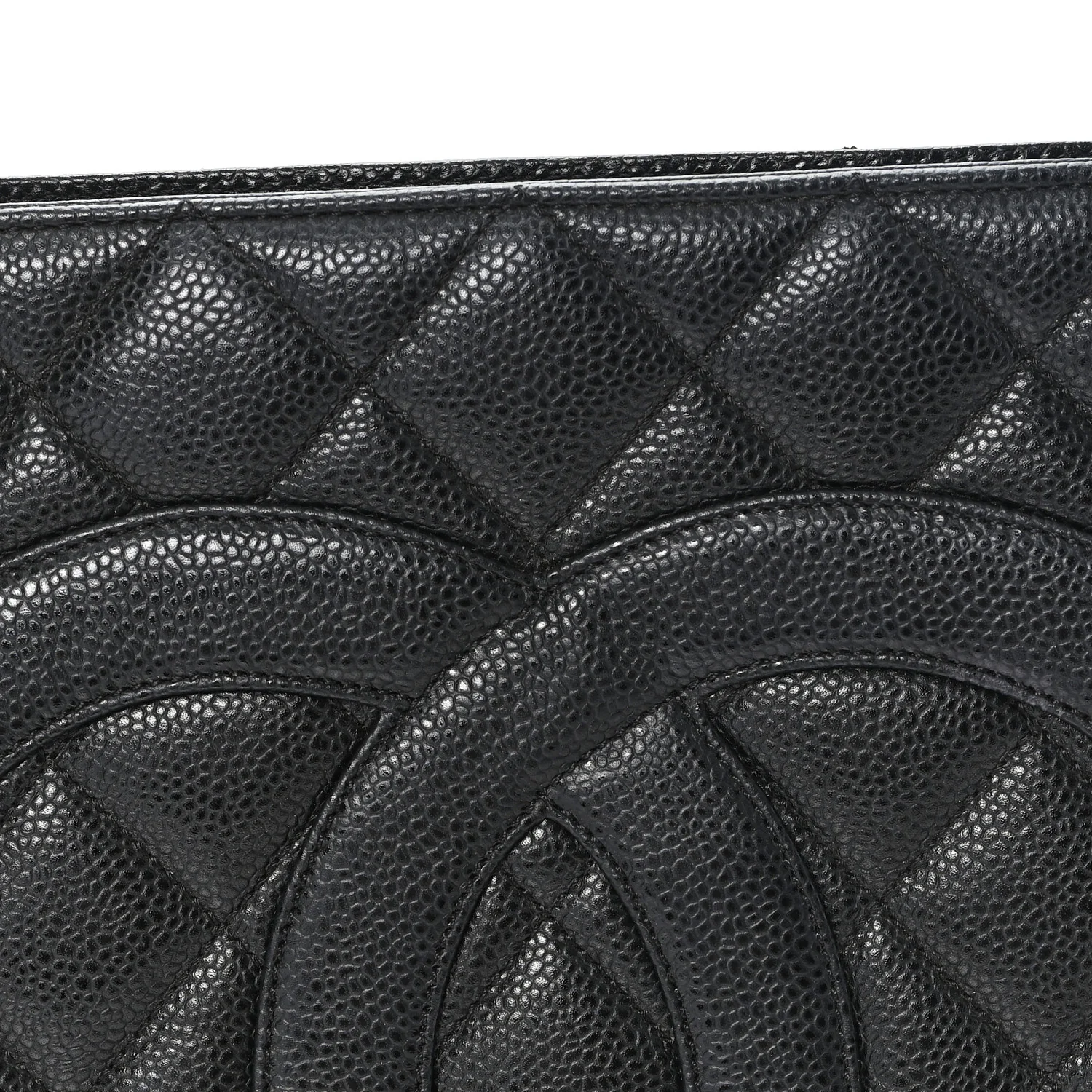 Caviar Quilted Medallion Tote Black - Image 9