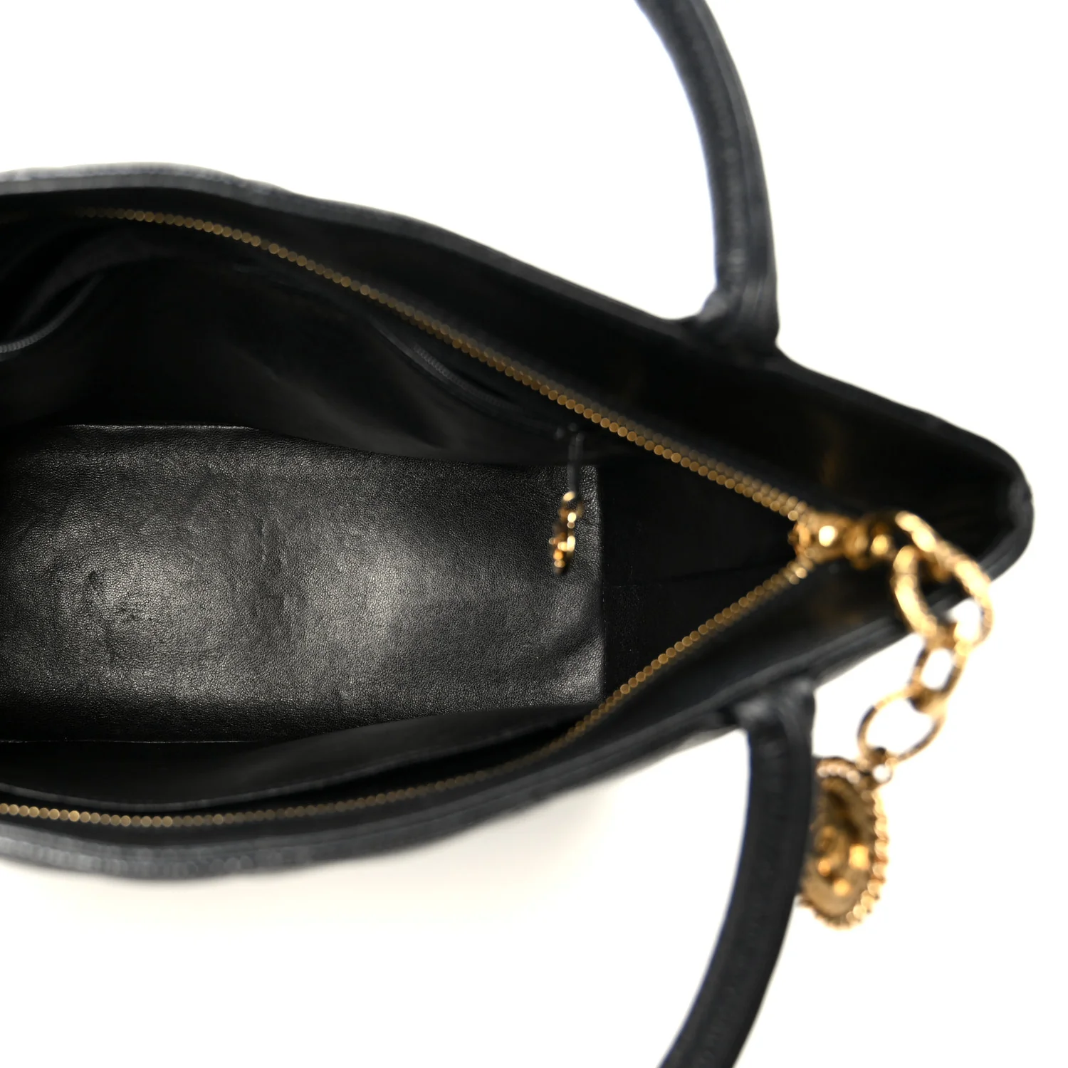 Caviar Quilted Medallion Tote Black - Image 5