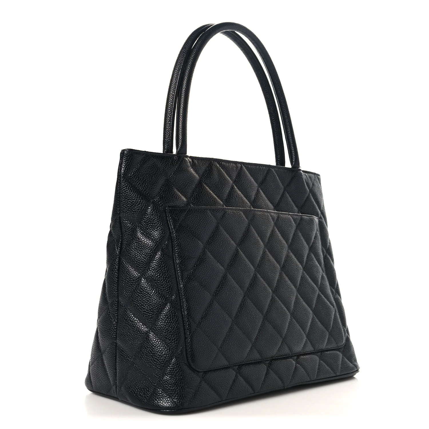 Caviar Quilted Medallion Tote Black - Image 2