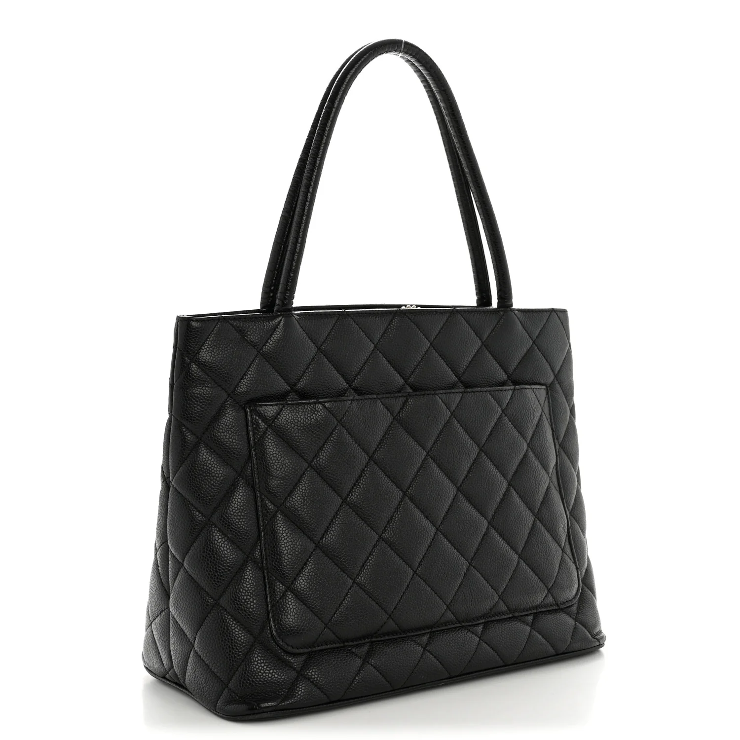 Caviar Quilted Medallion Tote Black - Image 3