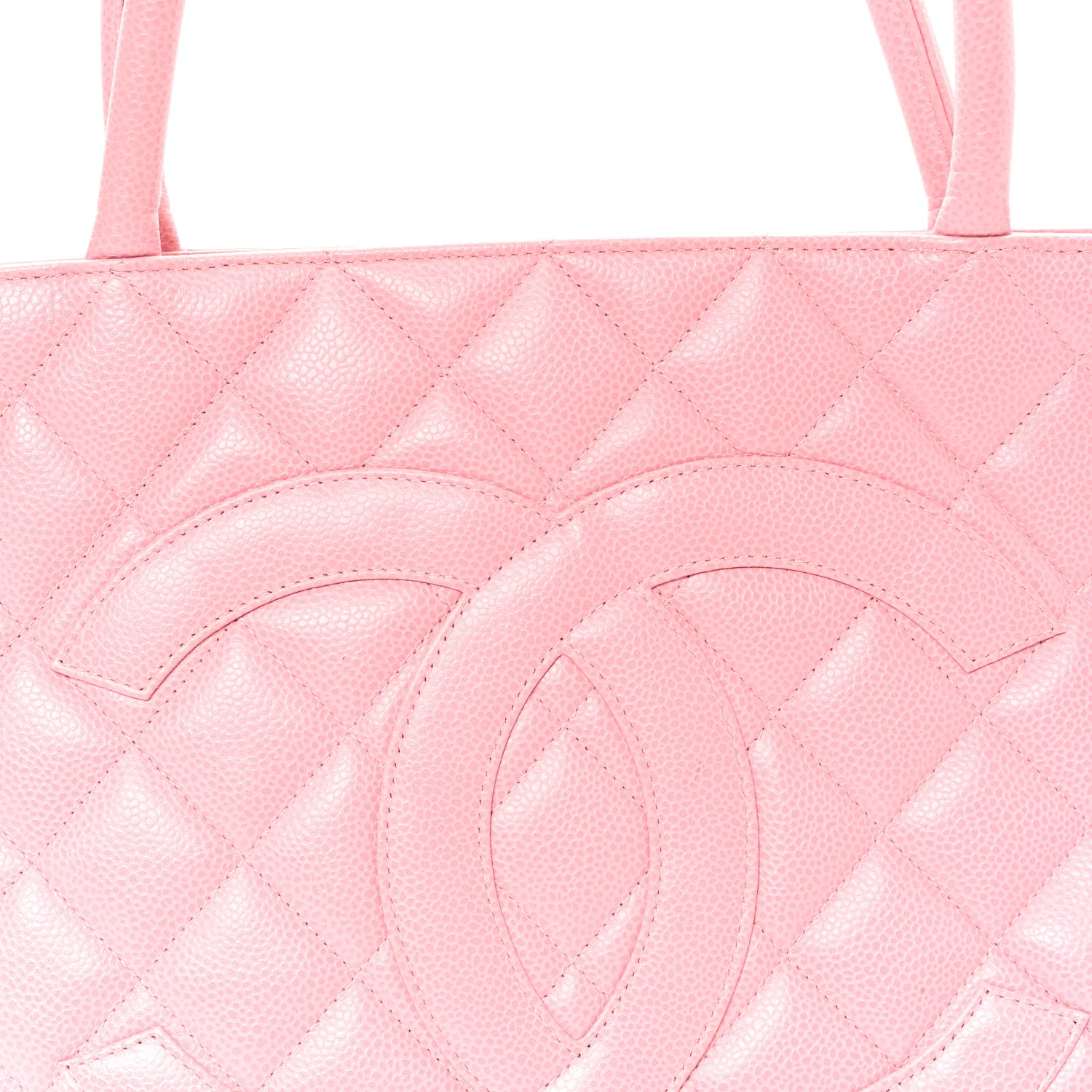 Caviar Quilted Medallion Tote Light Pink - Image 8