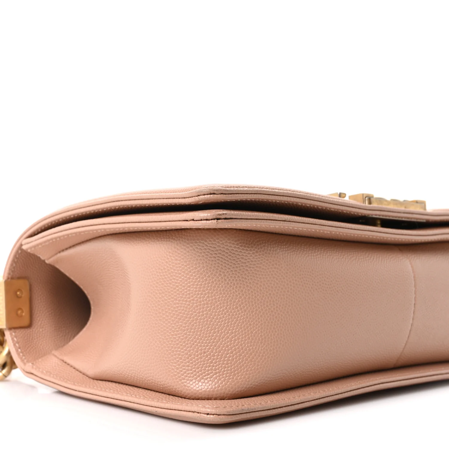 Caviar Quilted Medium Boy Flap Beige - Image 8