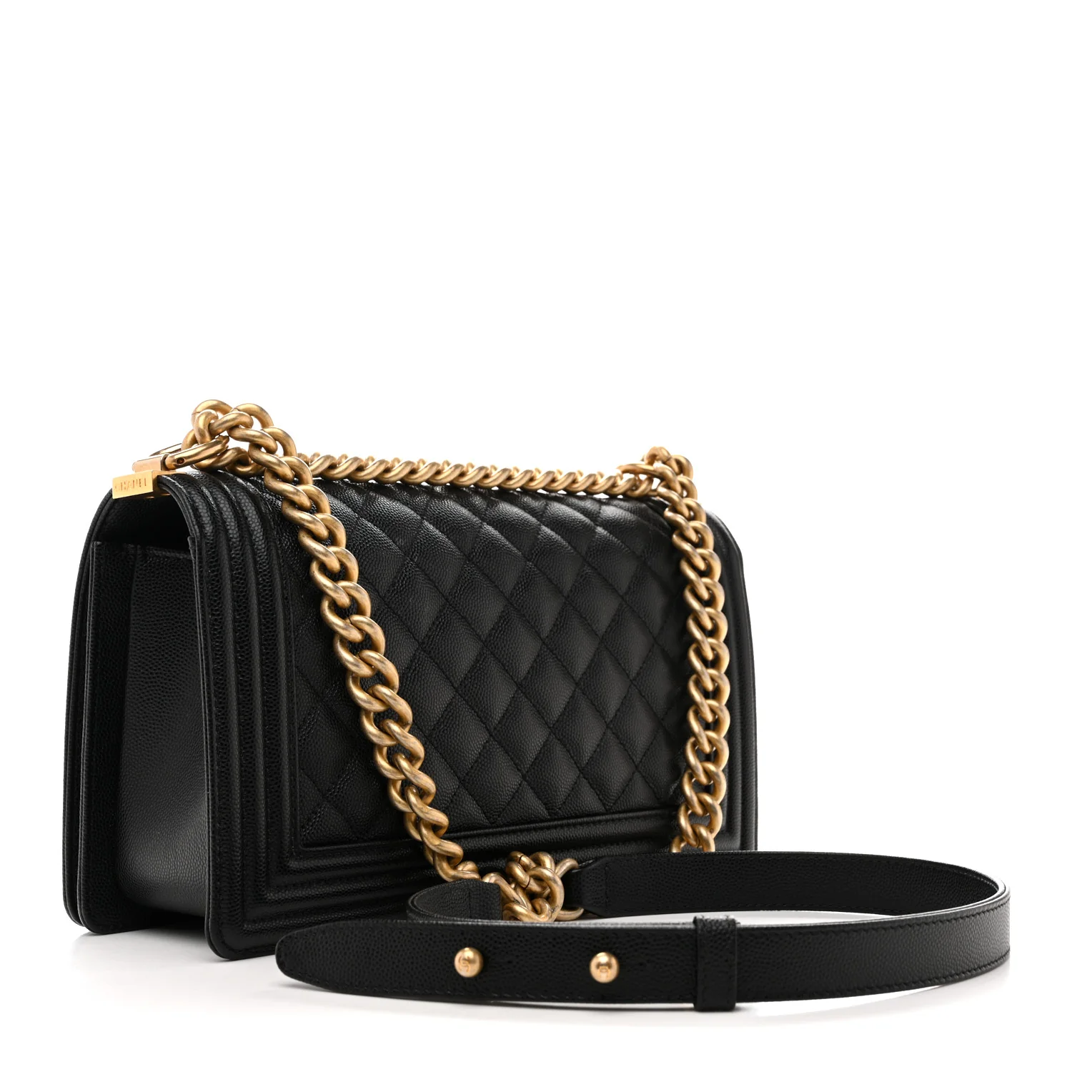 Caviar Quilted Medium Boy Flap Black - Image 3