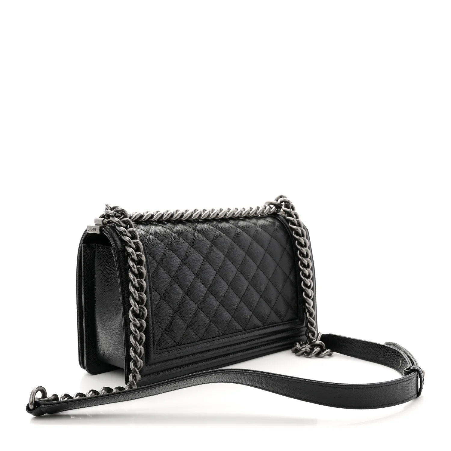 Caviar Quilted Medium Boy Flap Black - Image 3