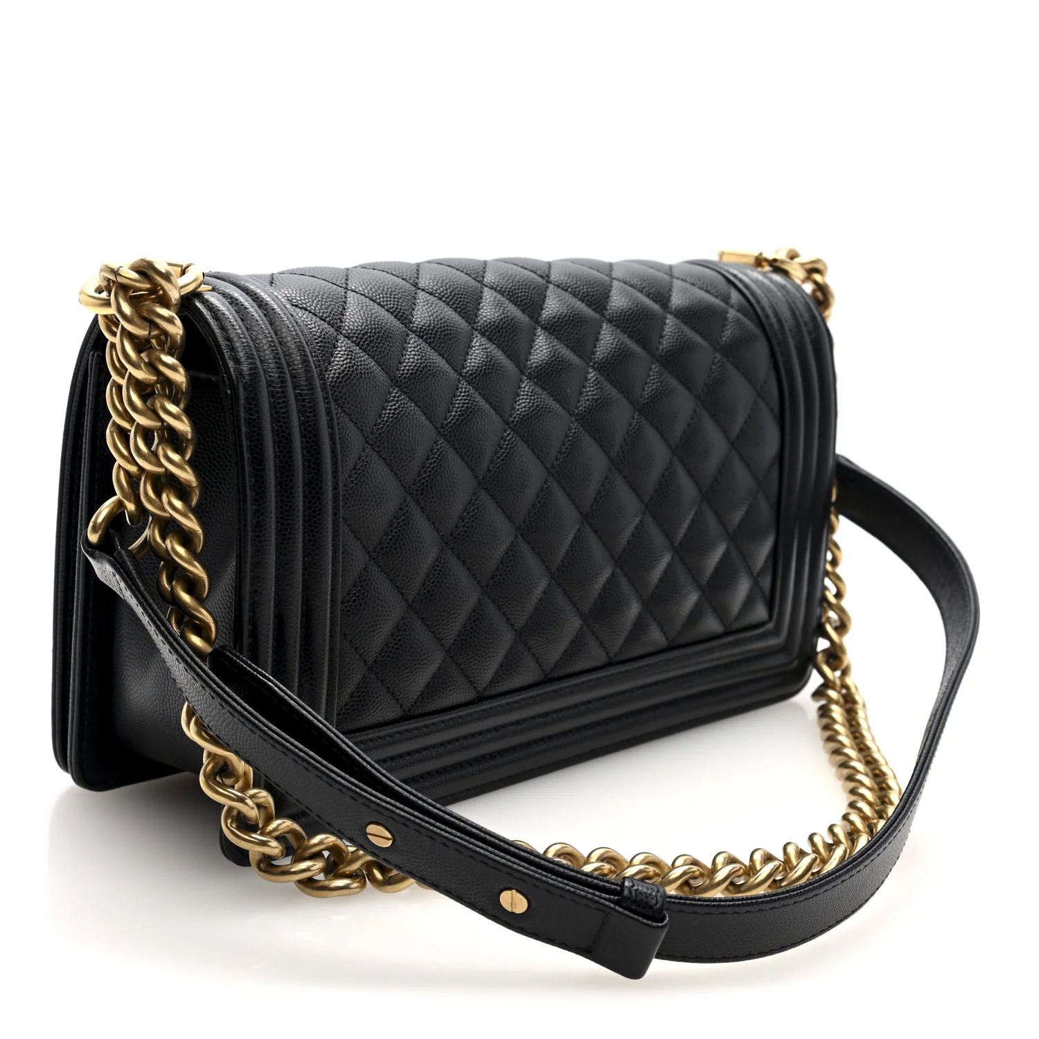 Caviar Quilted Medium Boy Flap Black - Image 3