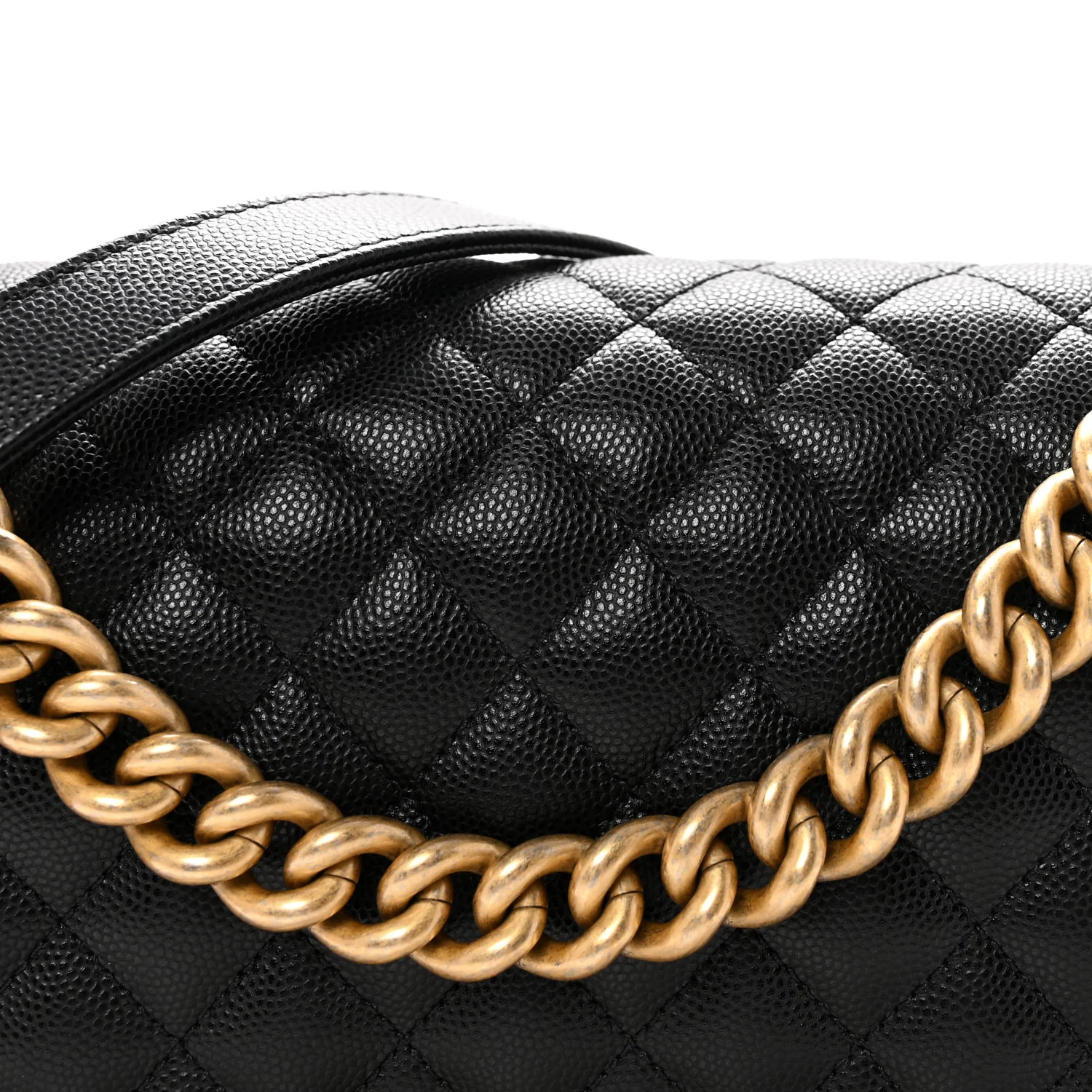 Caviar Quilted Medium Boy Flap Black - Image 8