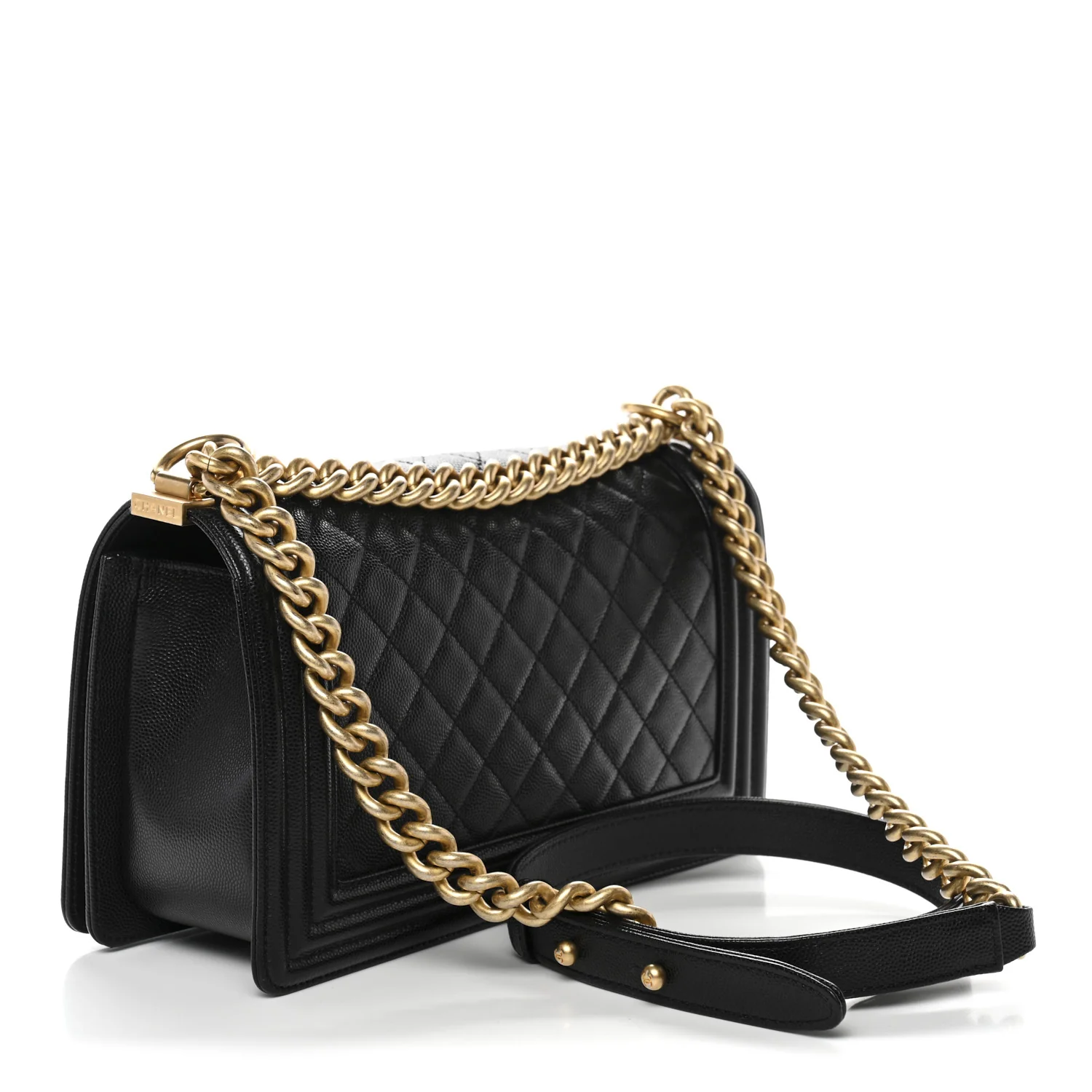 Caviar Quilted Medium Boy Flap Black - Image 3