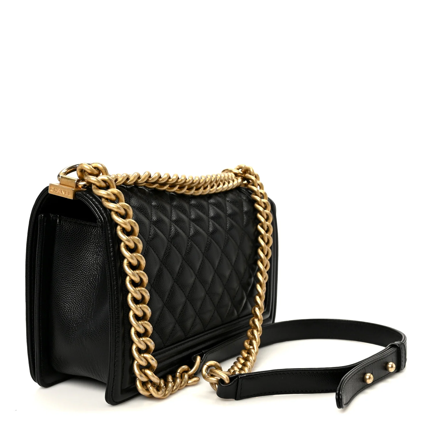 Caviar Quilted Medium Boy Flap Black - Image 2