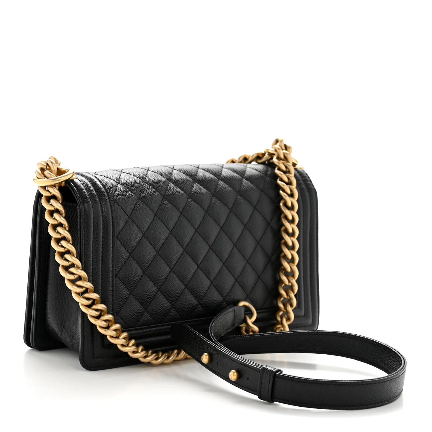 Caviar Quilted Medium Boy Flap Black - Image 2