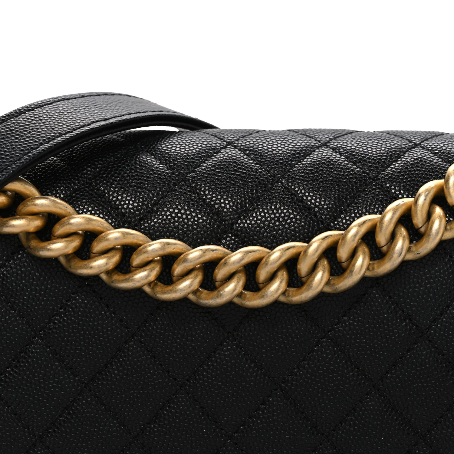 Caviar Quilted Medium Boy Flap Black - Image 8