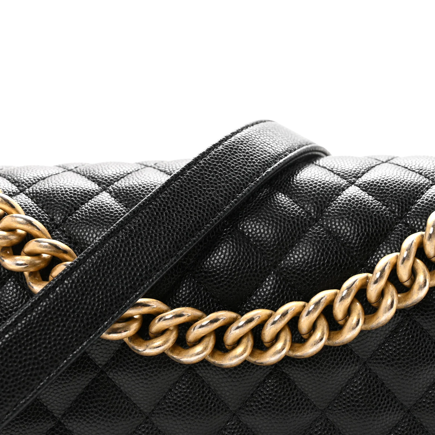 Caviar Quilted Medium Boy Flap Black - Image 8