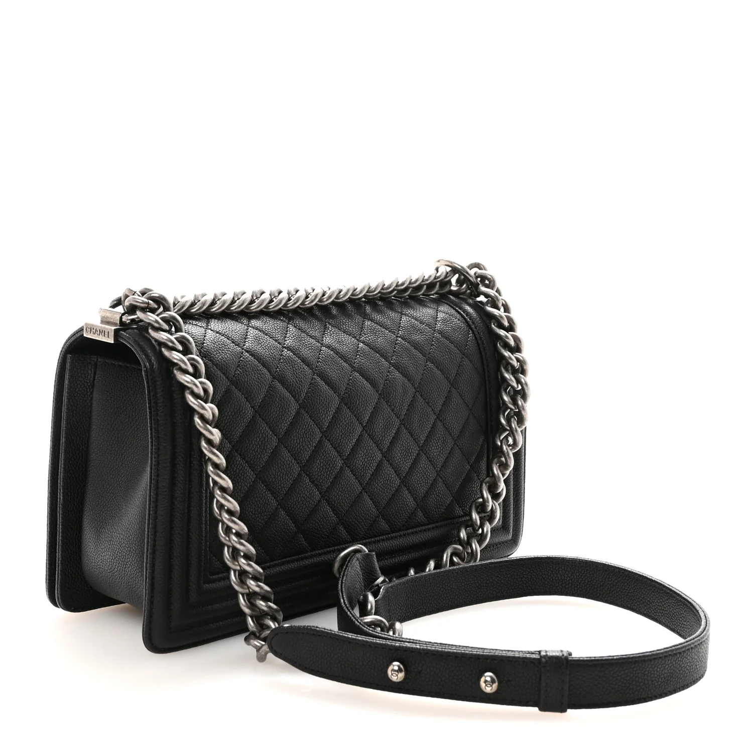 Caviar Quilted Medium Boy Flap Black - Image 3