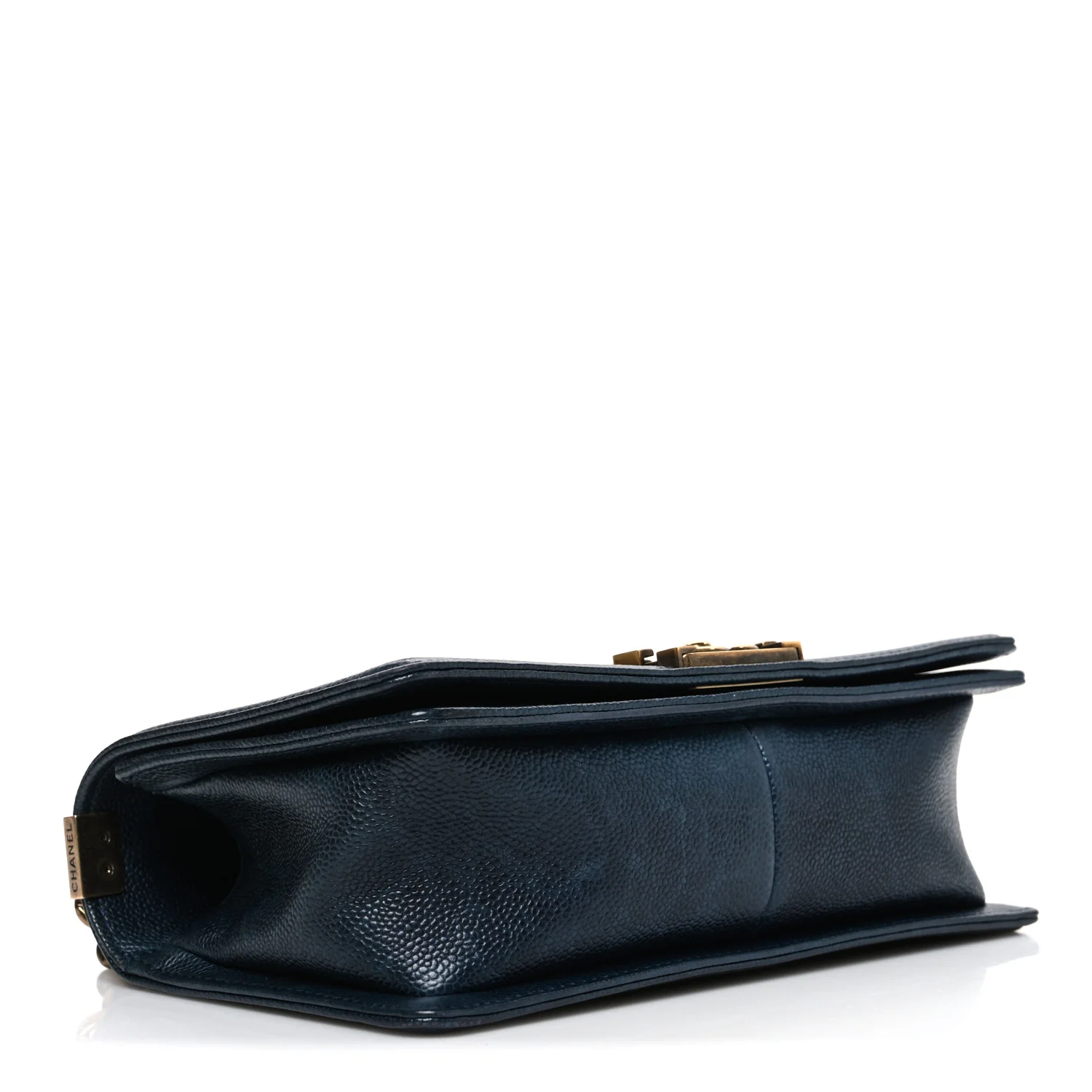 Caviar Quilted Medium Boy Flap Navy - Image 4