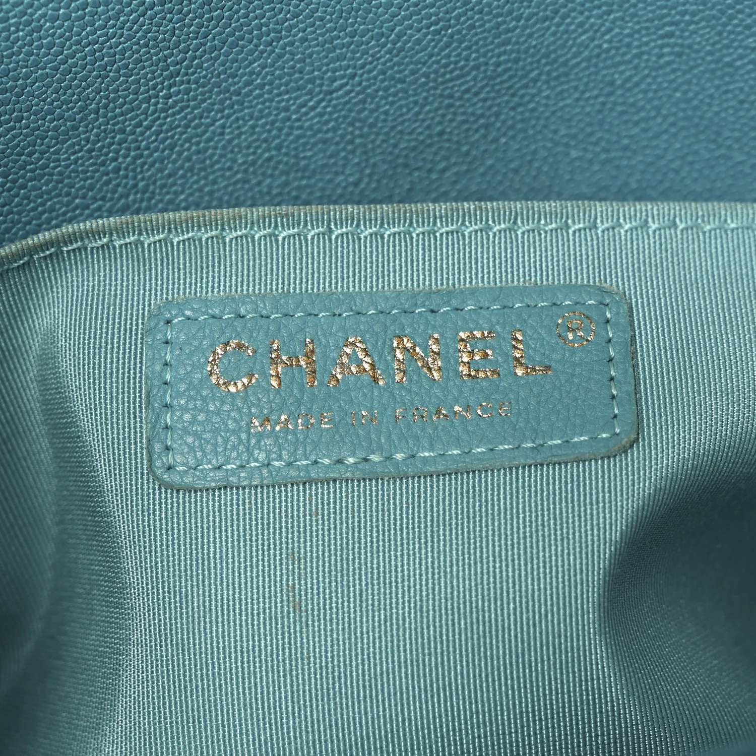 Caviar Quilted Medium Boy Flap Turquoise - Image 6