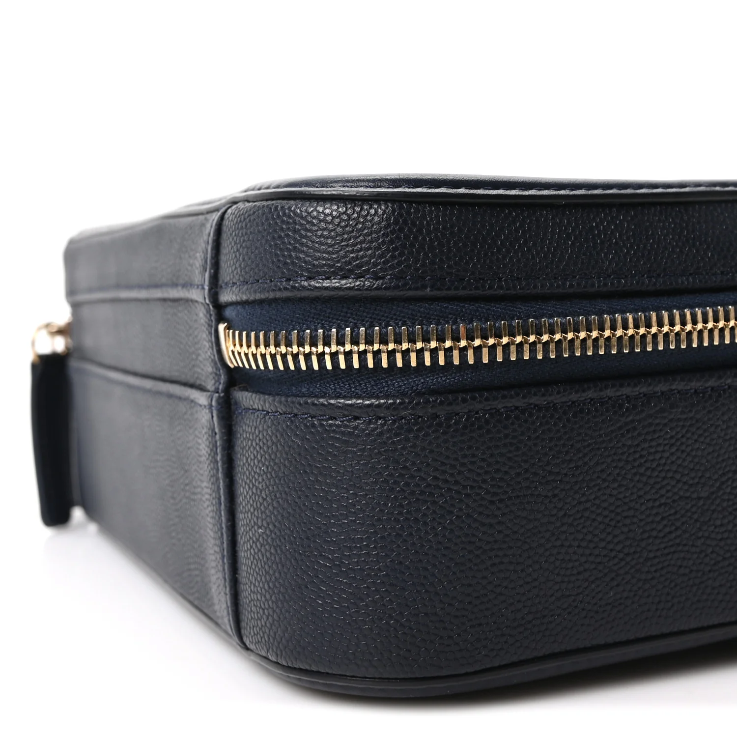 Caviar Quilted Medium CC Filigree Vanity Case Navy - Image 10