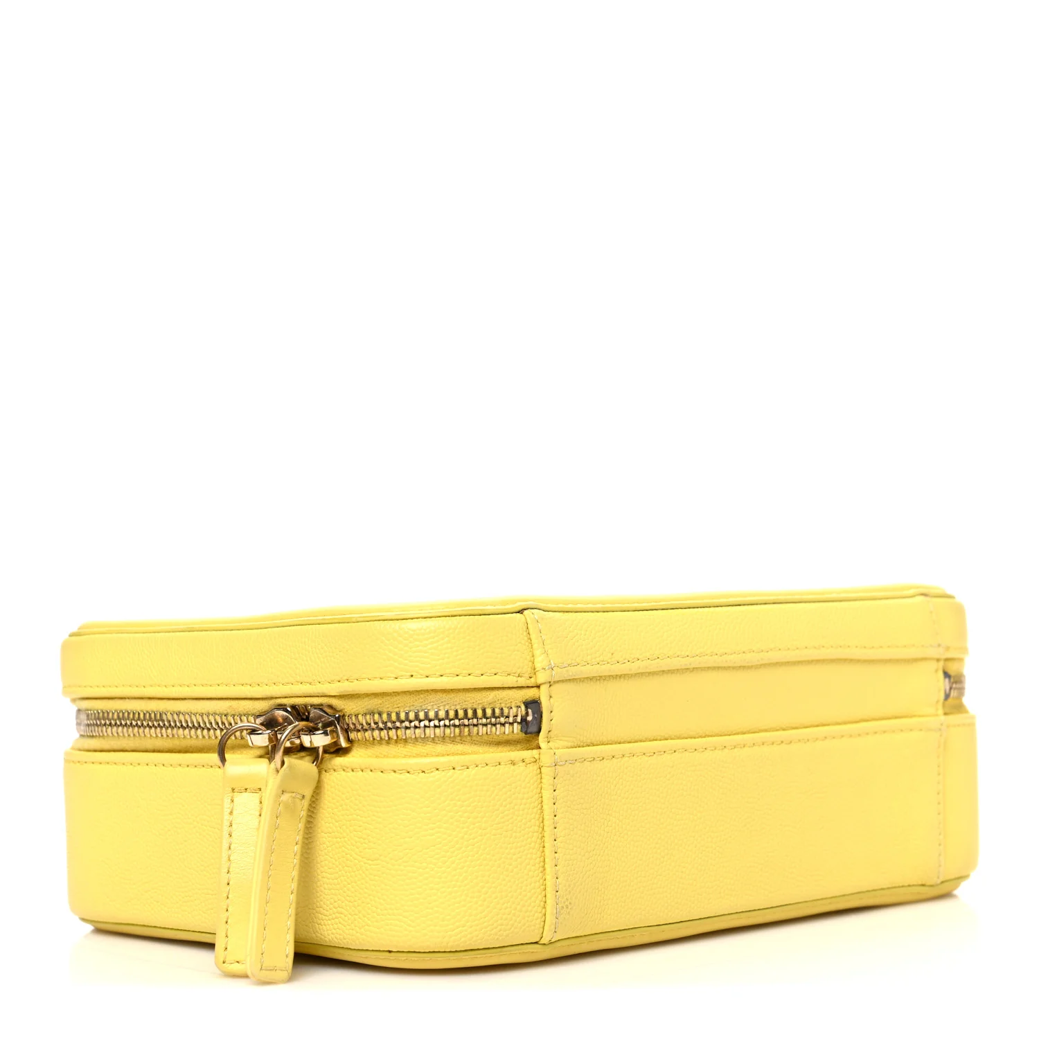 Caviar Quilted Medium CC Filigree Vanity Case Yellow - Image 4