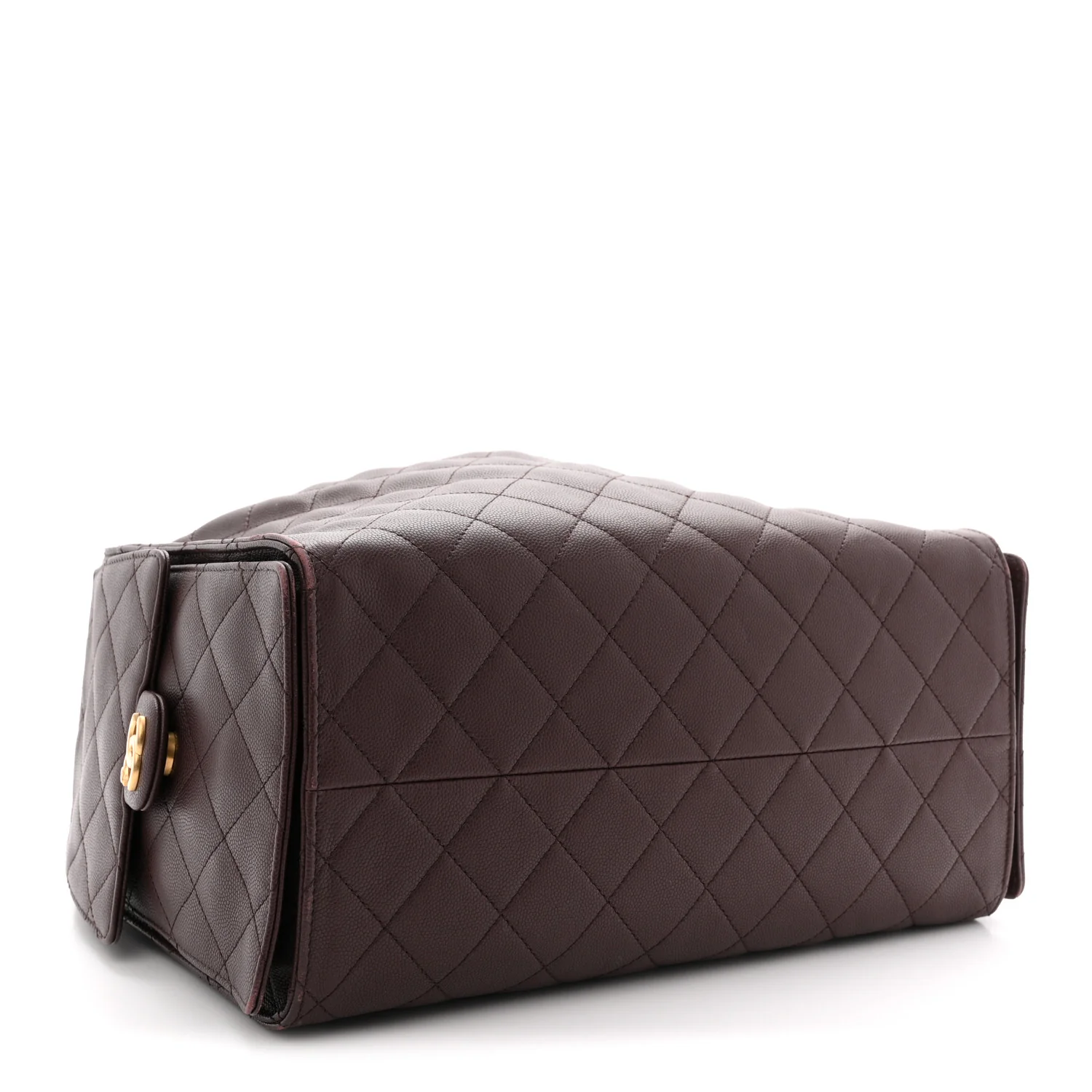 Caviar Quilted Medium Chanel 25 Handbag Dark Brown - Image 5