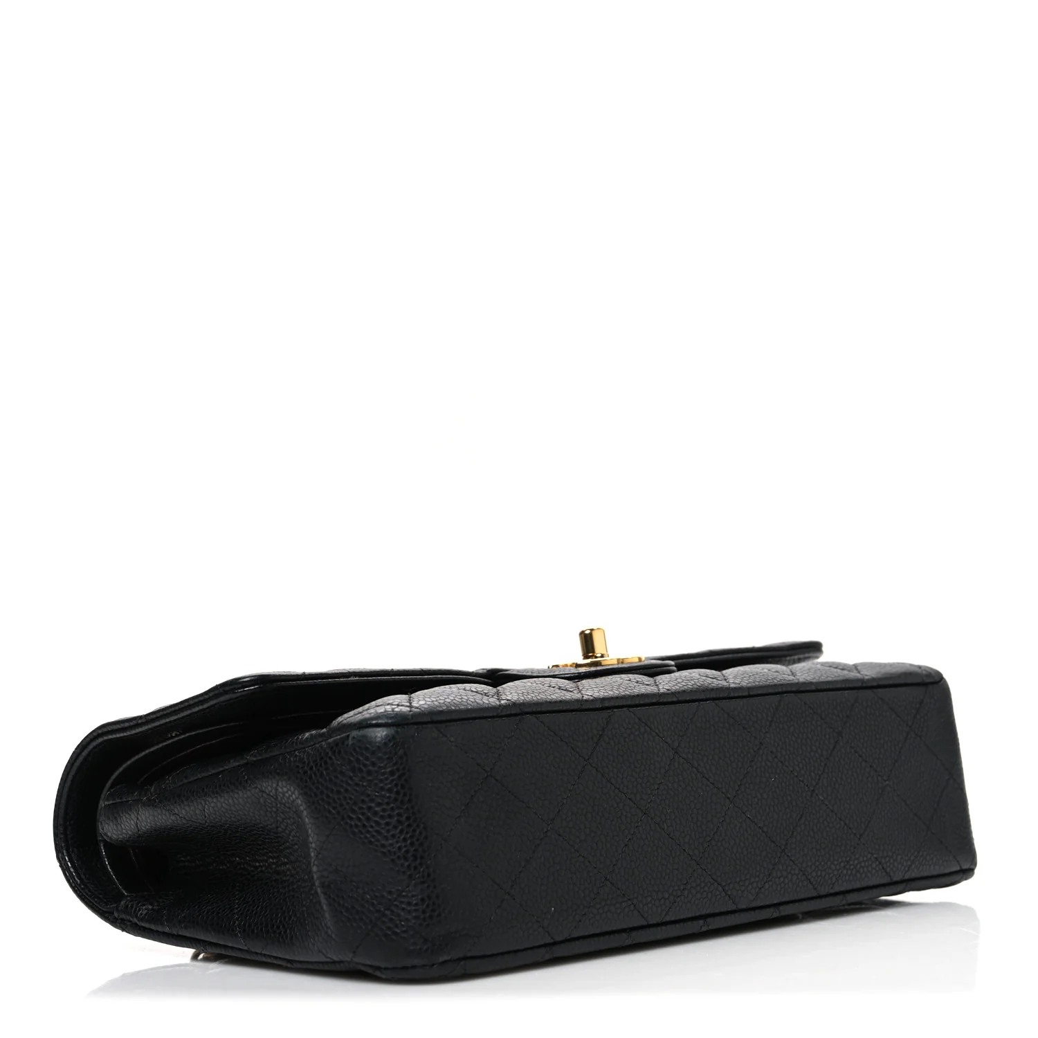 Caviar Quilted Medium Double Flap Black - Image 4