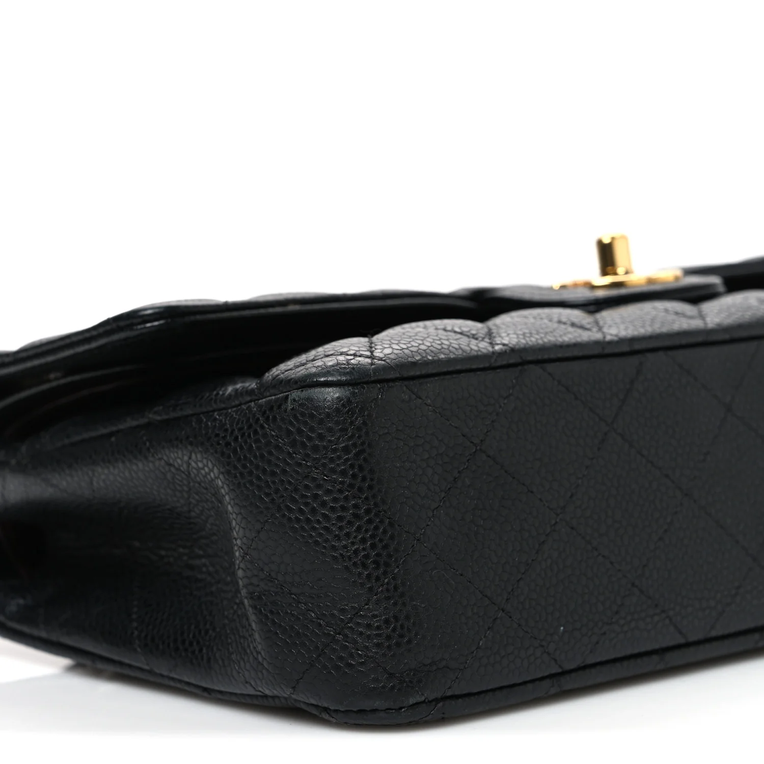 Caviar Quilted Medium Double Flap Black - Image 9