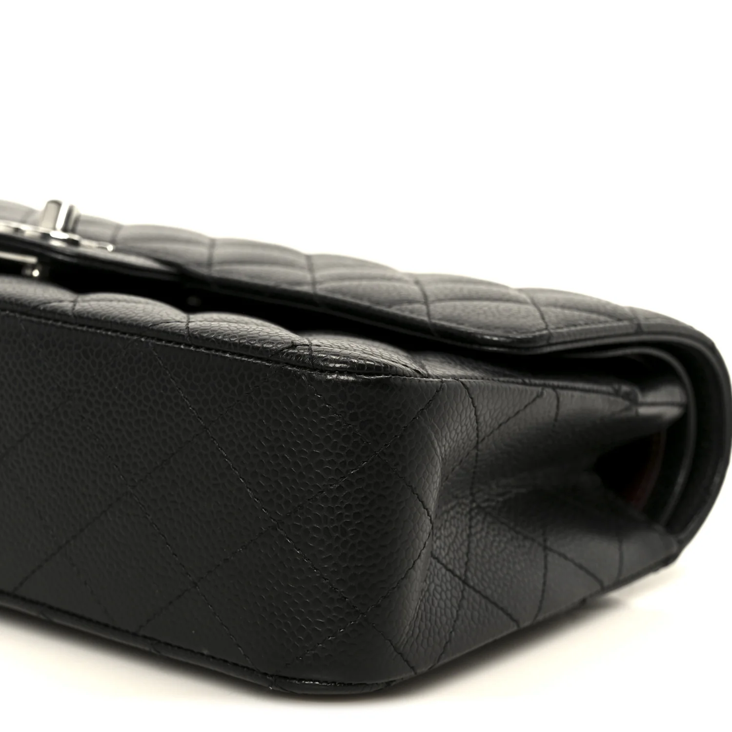 Caviar Quilted Medium Double Flap Black - Image 11