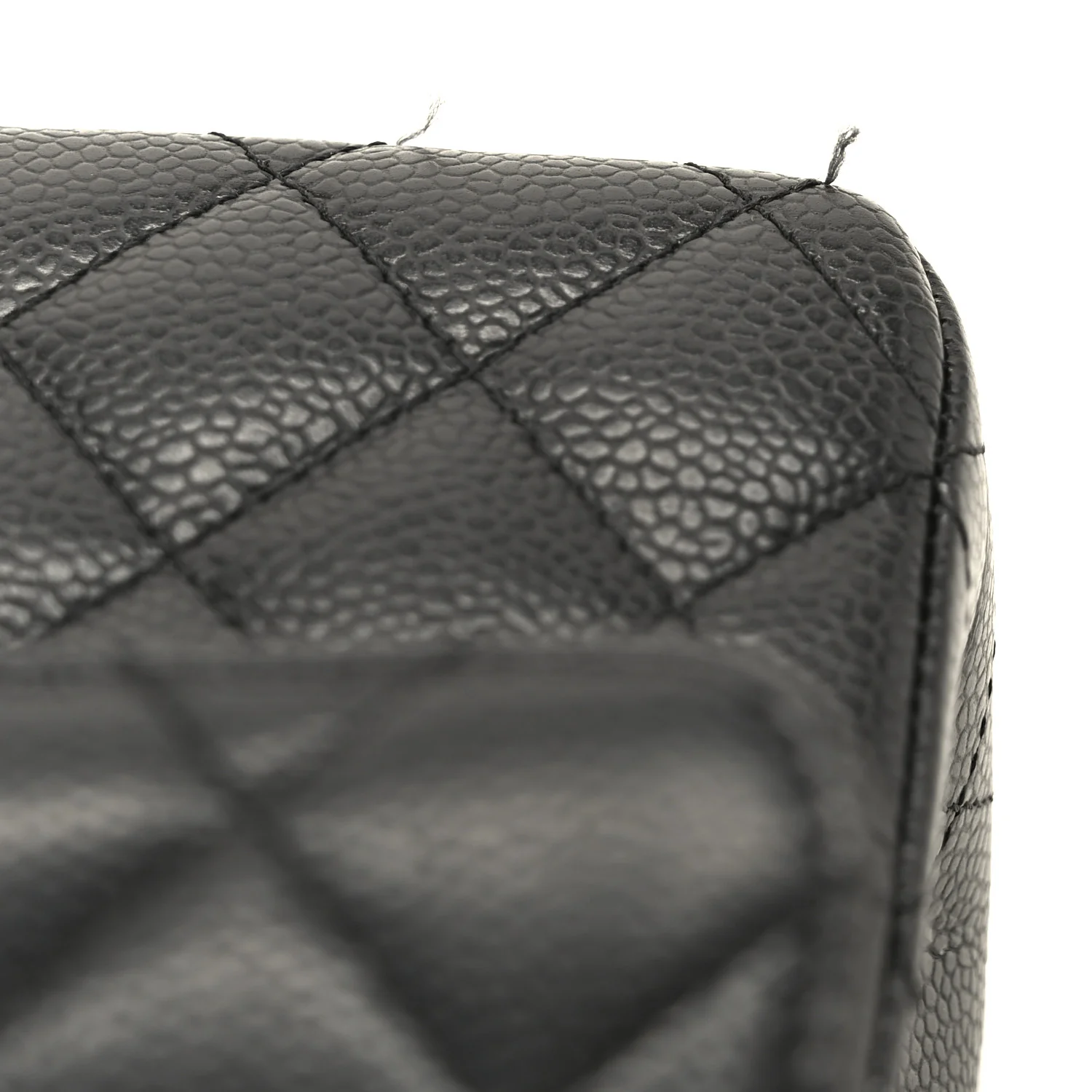 Caviar Quilted Medium Double Flap Black - Image 12