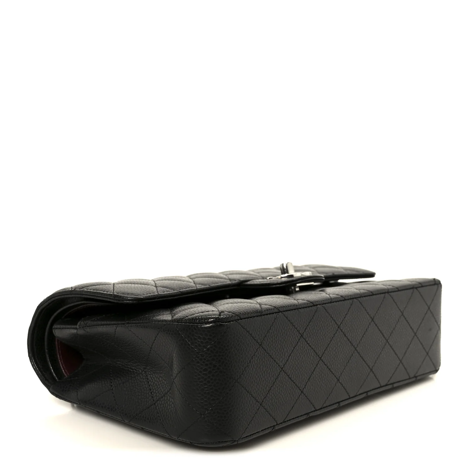 Caviar Quilted Medium Double Flap Black - Image 4