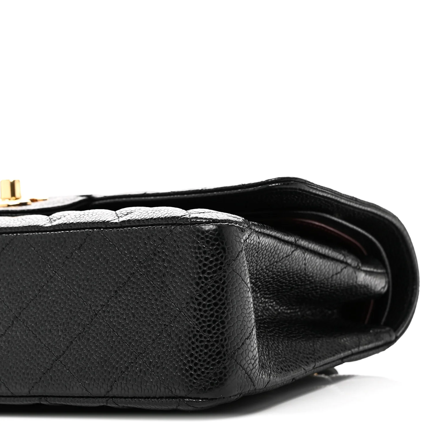 Caviar Quilted Medium Double Flap Black - Image 9