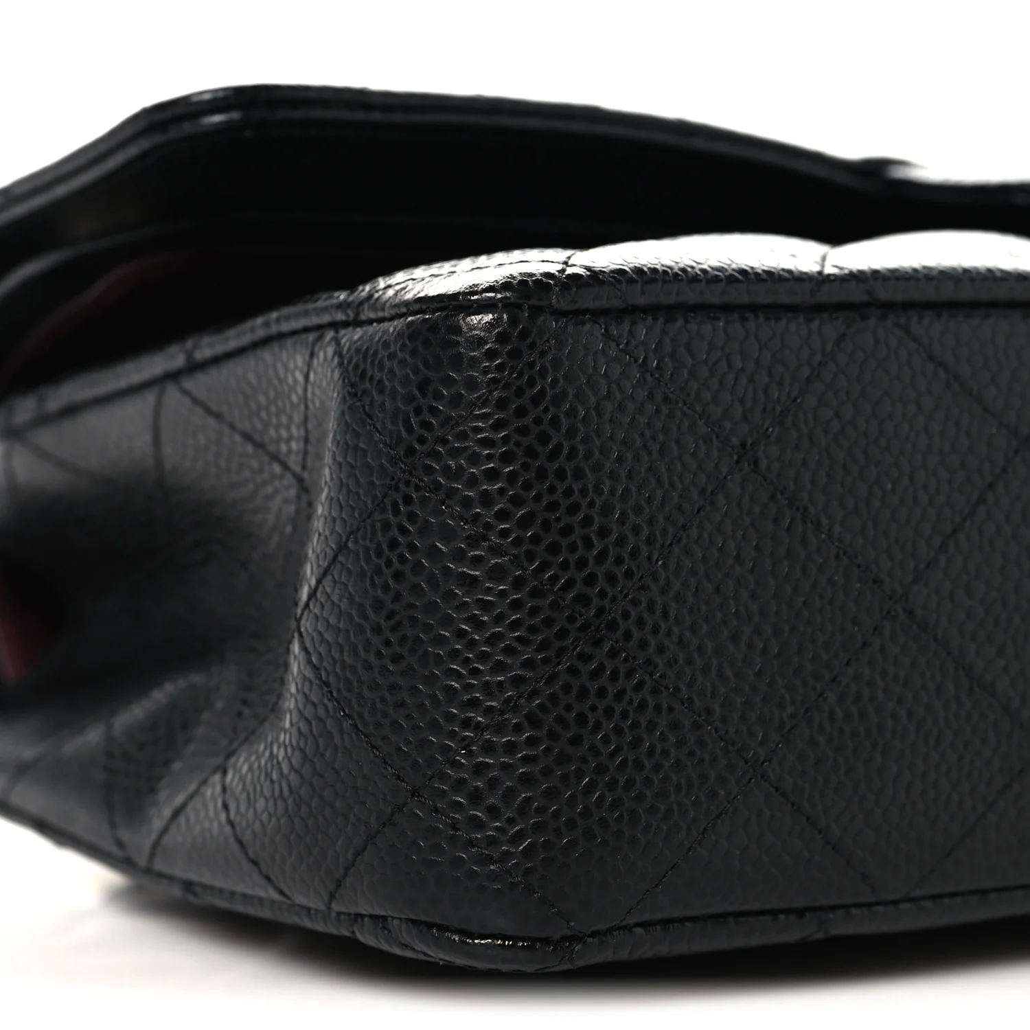 Caviar Quilted Medium Double Flap Black - Image 9