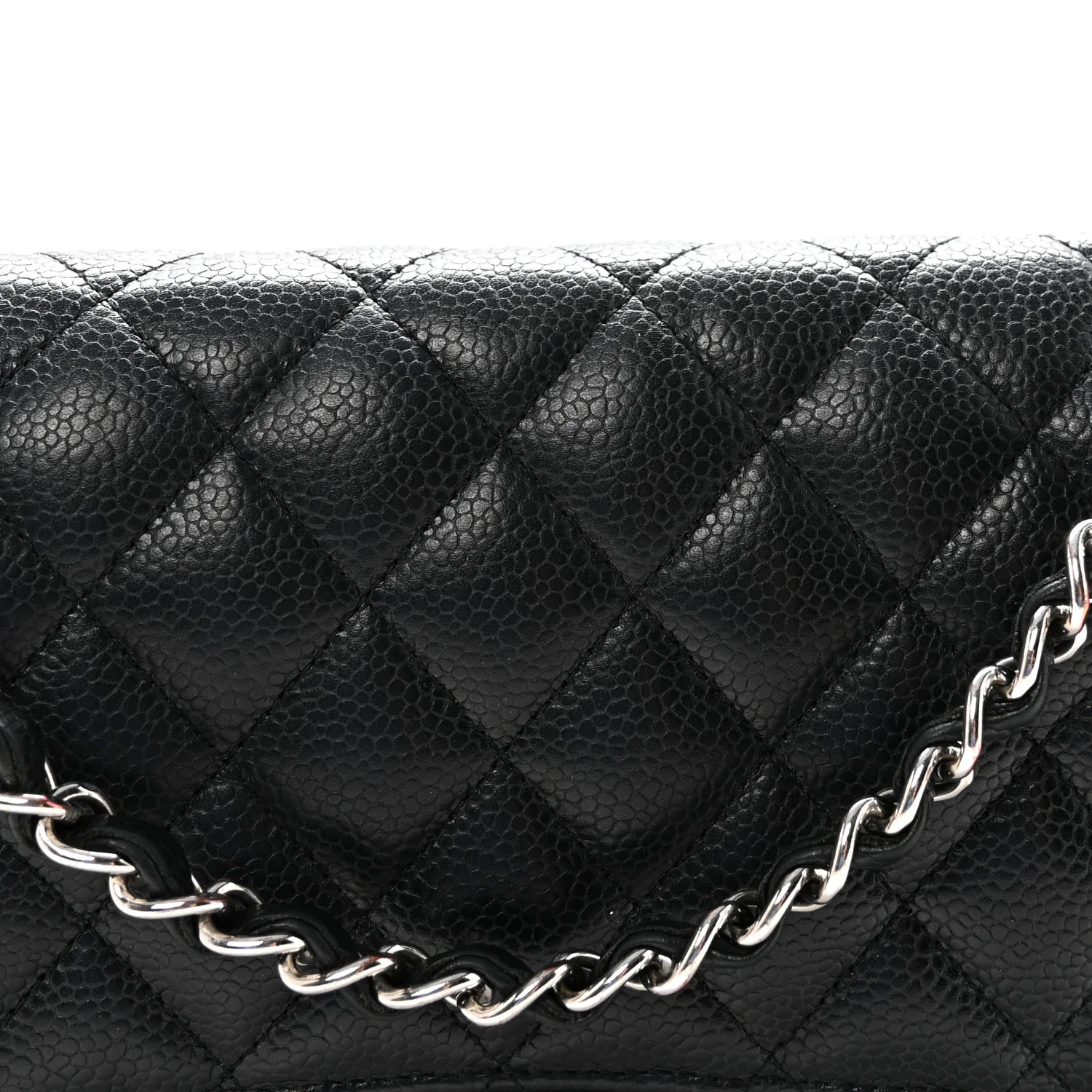 Caviar Quilted Medium Double Flap Black - Image 8