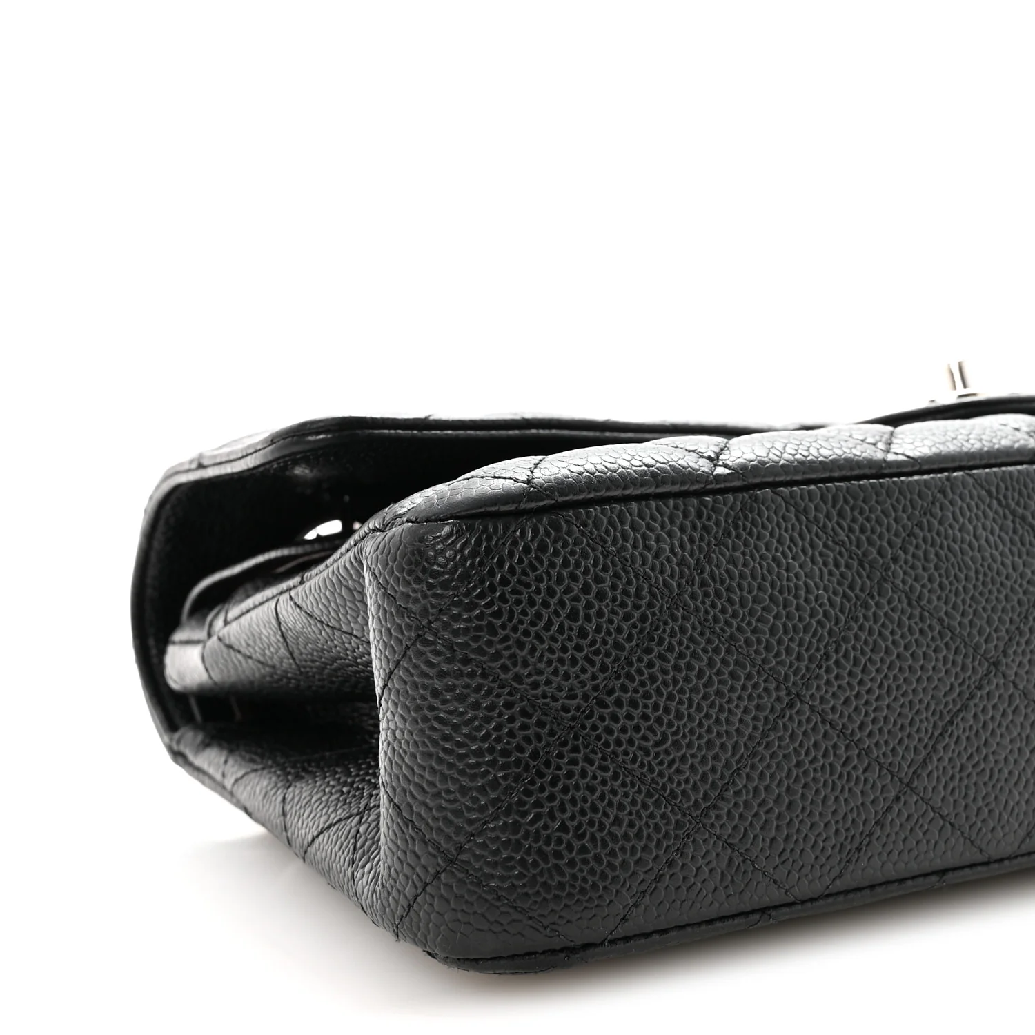 Caviar Quilted Medium Double Flap Black - Image 9