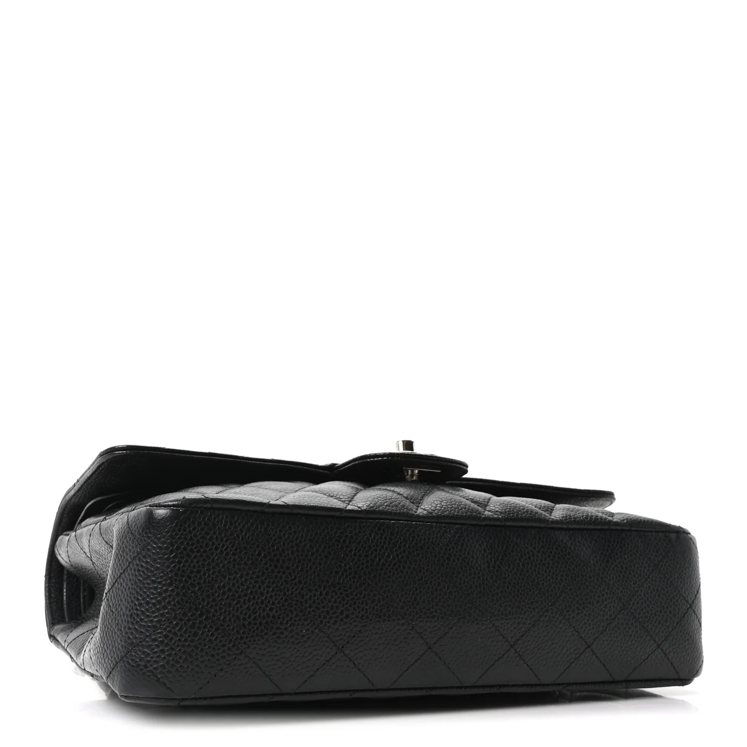 Caviar Quilted Medium Double Flap Black - Image 4