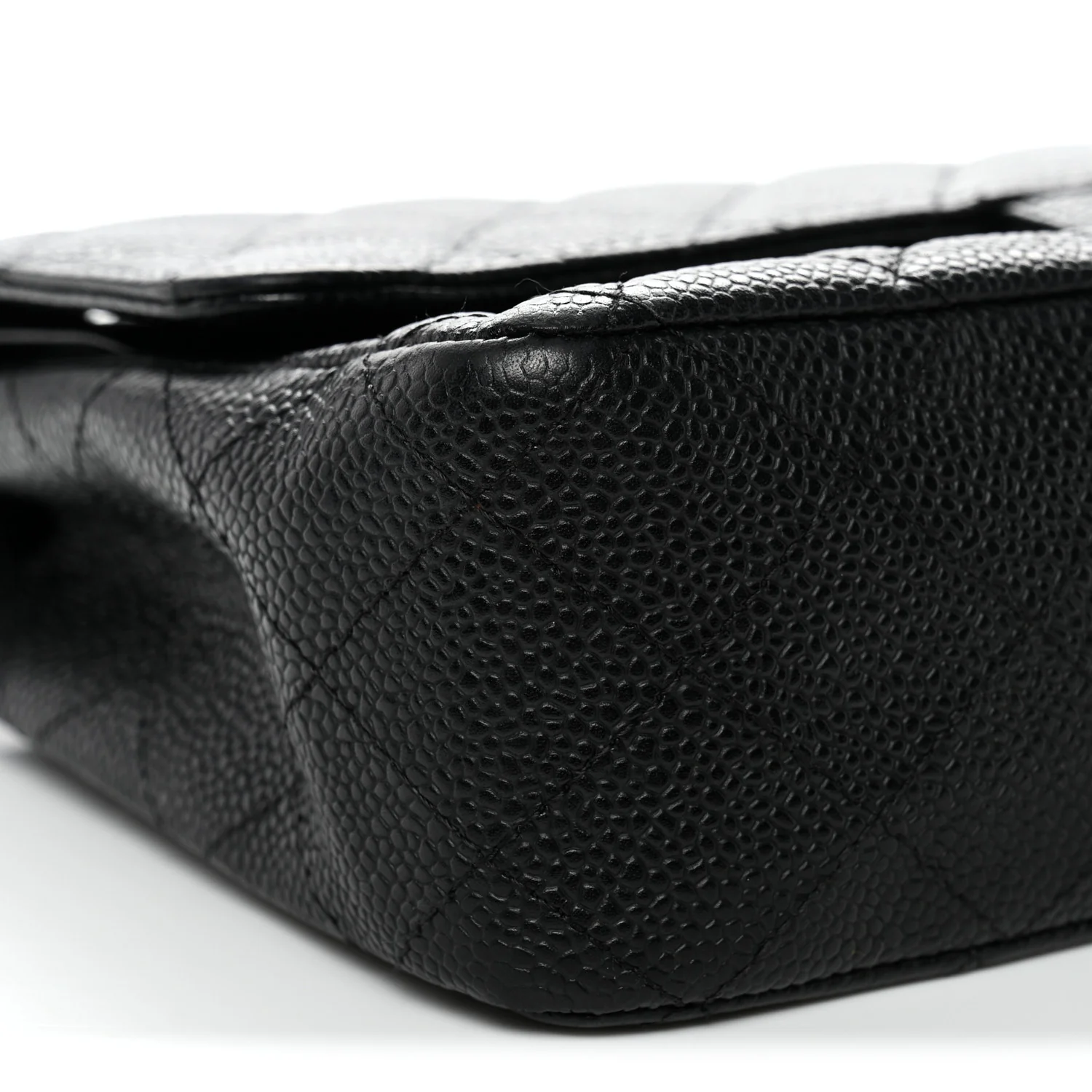 Caviar Quilted Medium Double Flap Black - Image 9