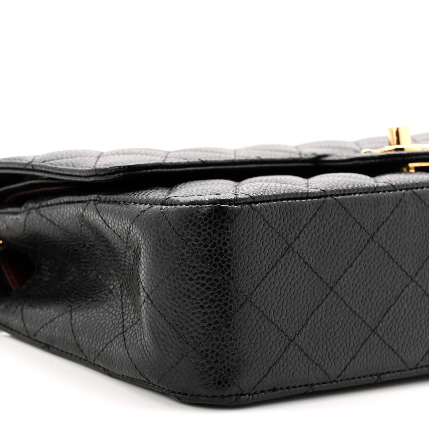Caviar Quilted Medium Double Flap Black - Image 9