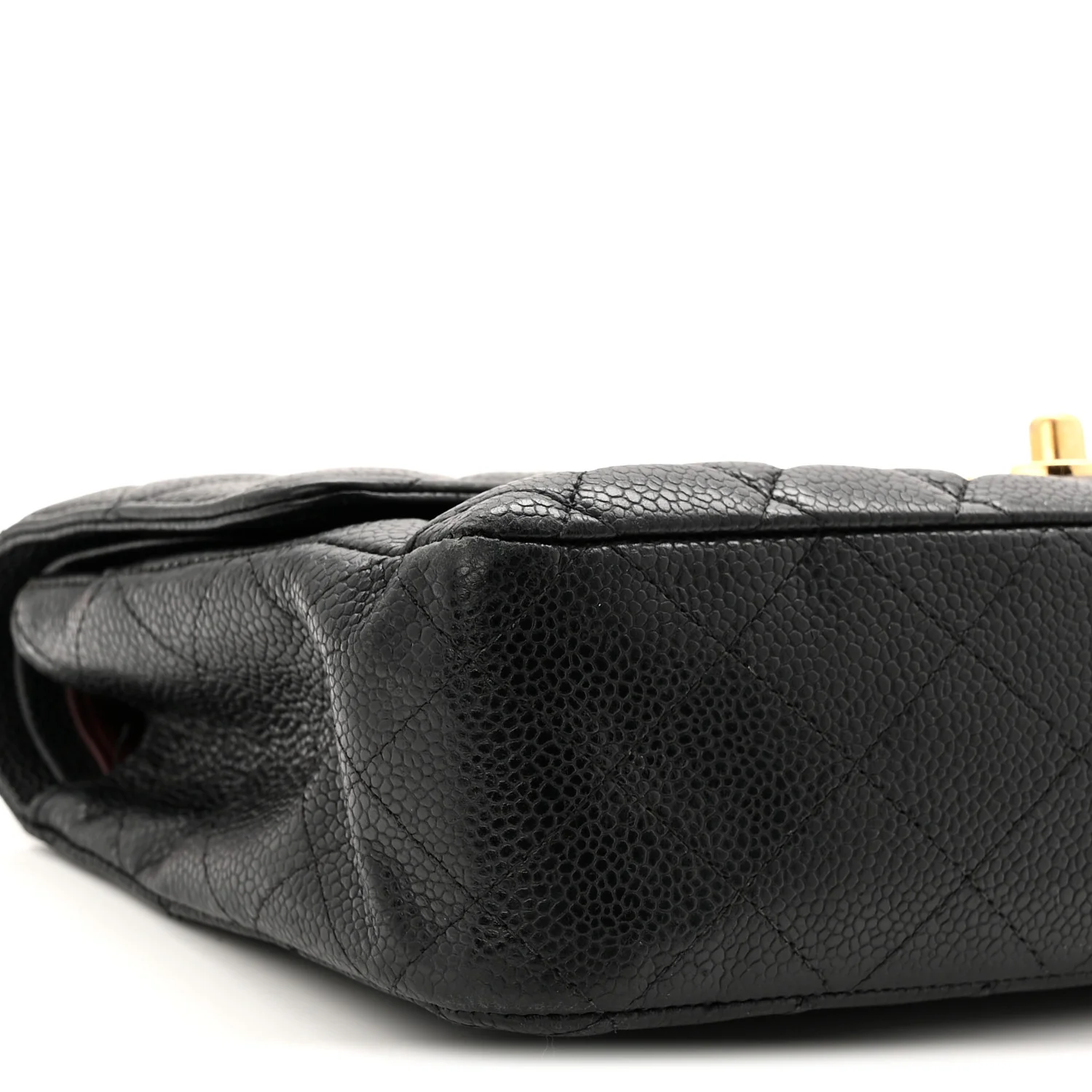 Caviar Quilted Medium Double Flap Black - Image 9