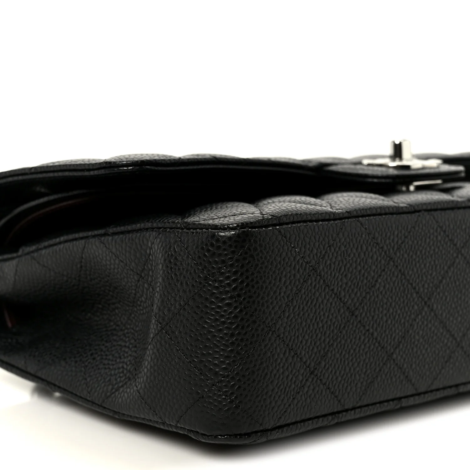 Caviar Quilted Medium Double Flap Black - Image 10