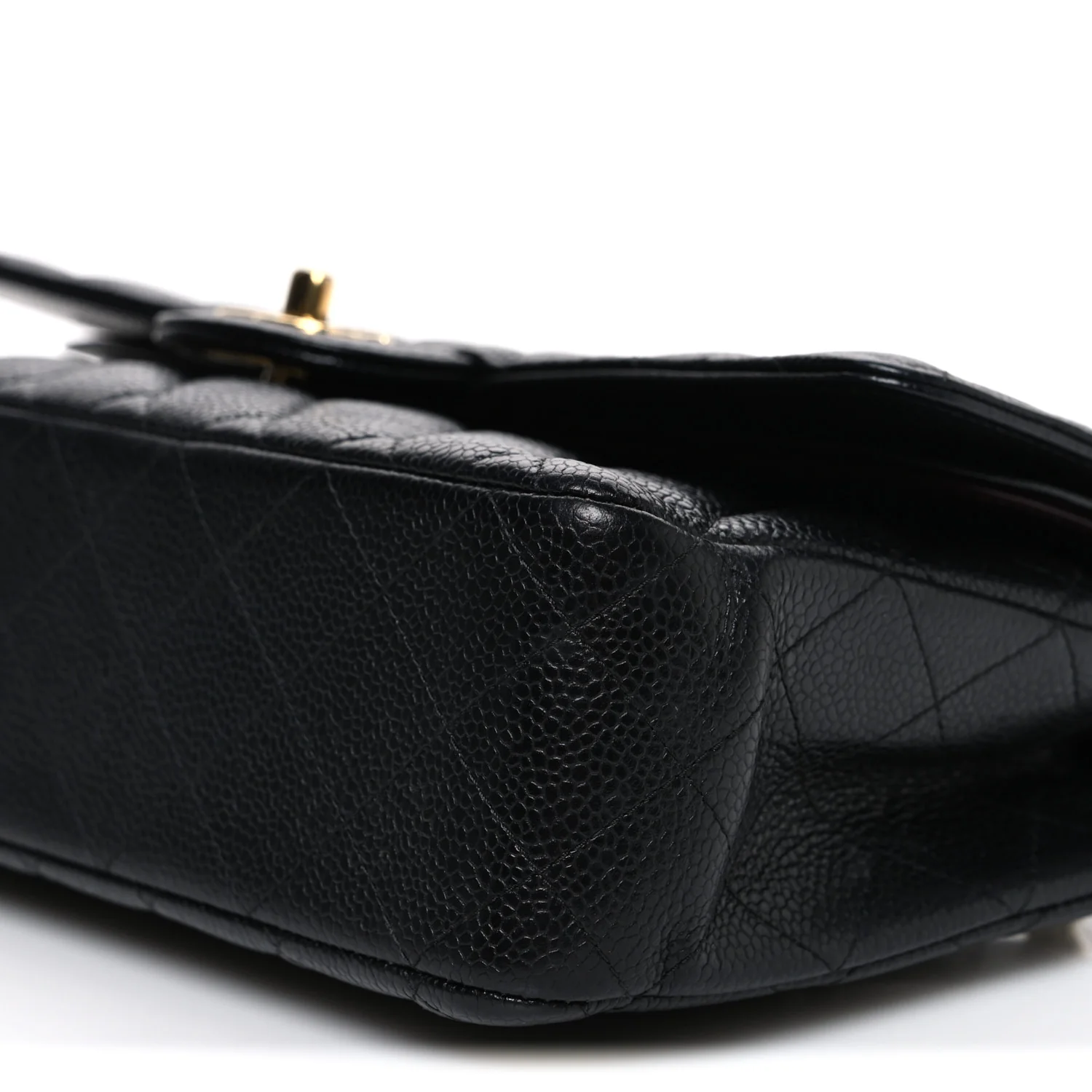 Caviar Quilted Medium Double Flap Black - Image 9