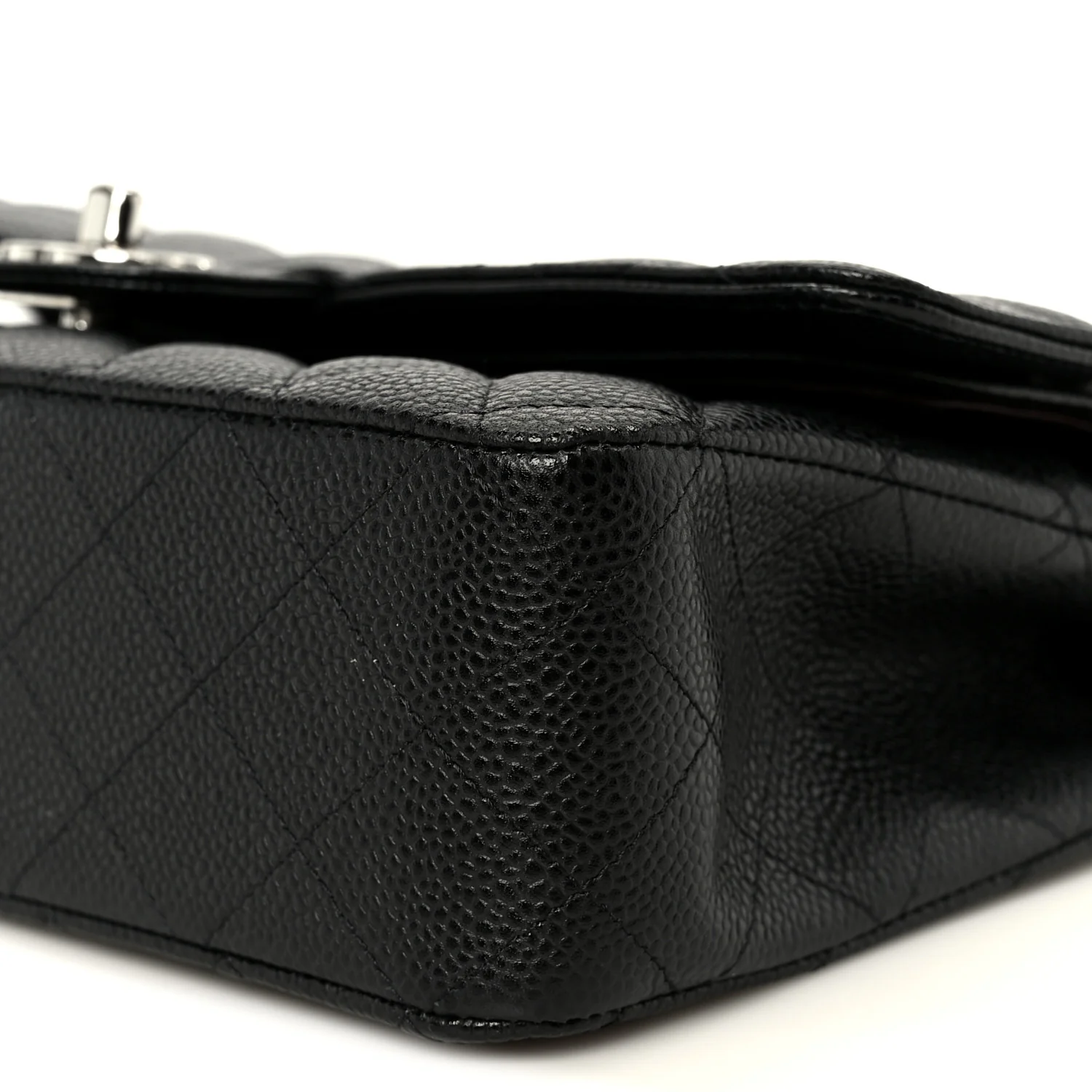 Caviar Quilted Medium Double Flap Black - Image 11