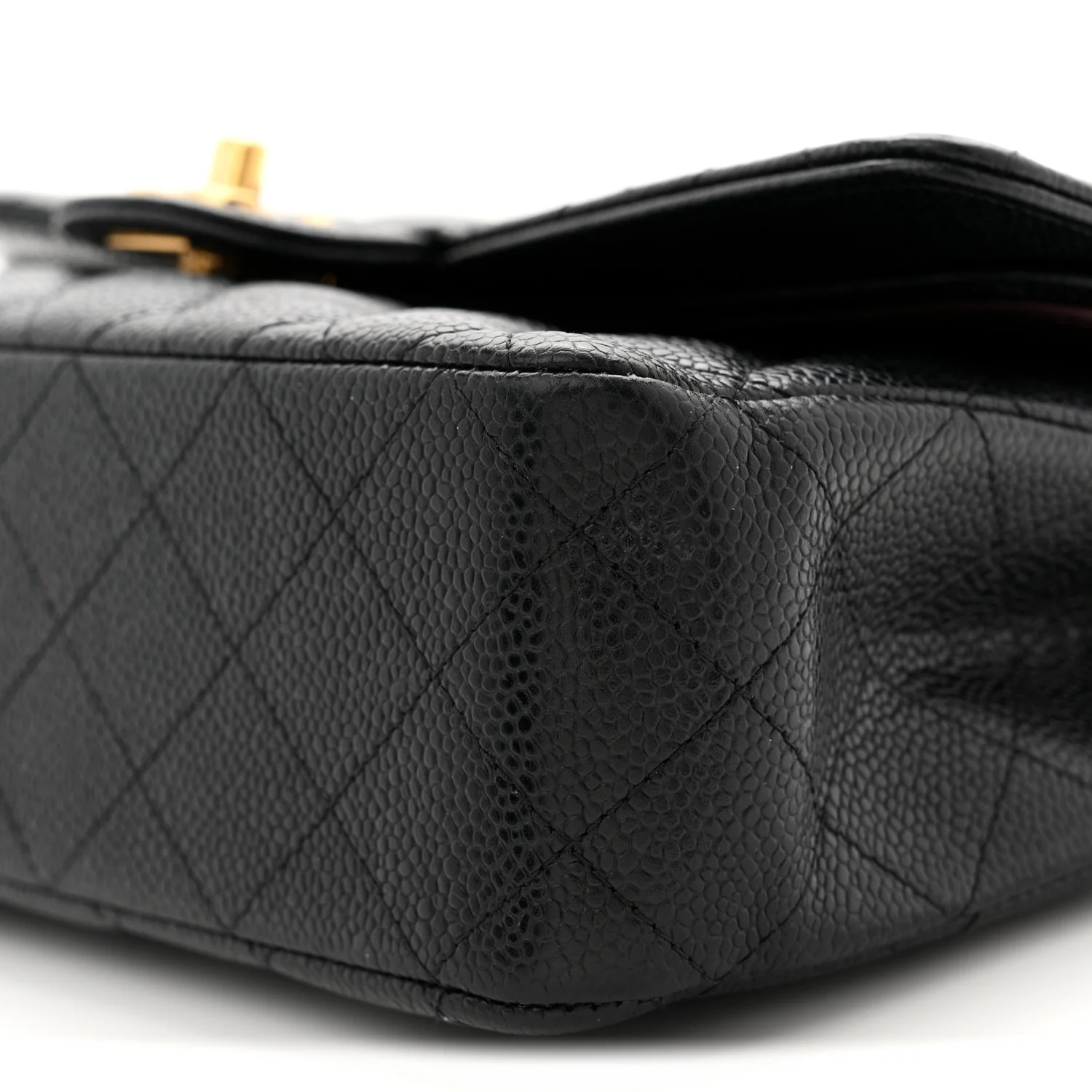Caviar Quilted Medium Double Flap Black - Image 10
