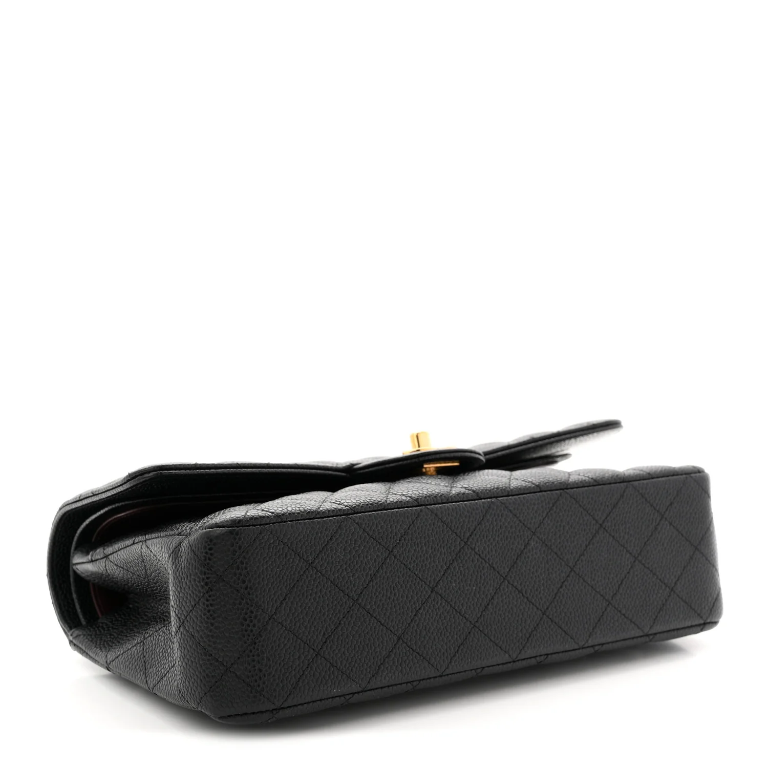 Caviar Quilted Medium Double Flap Black - Image 4